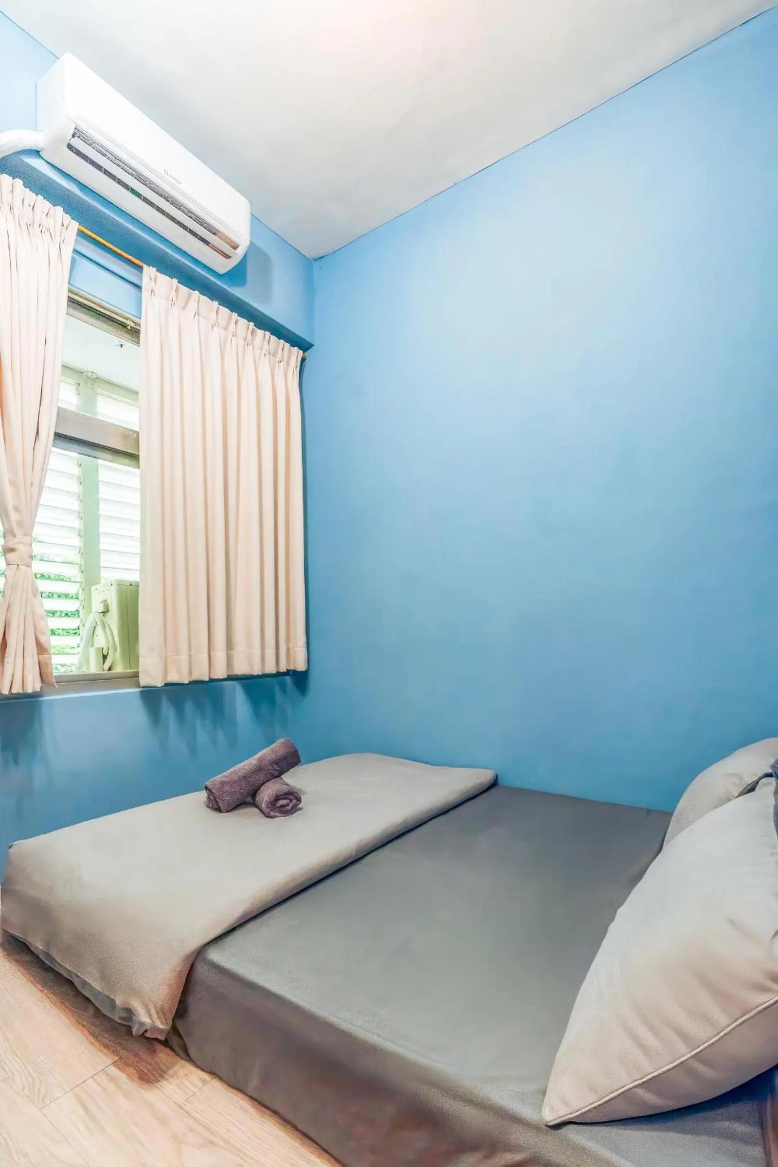 Bed in Green Island Ocean Rhythem dive B&B 綠島海韻民宿