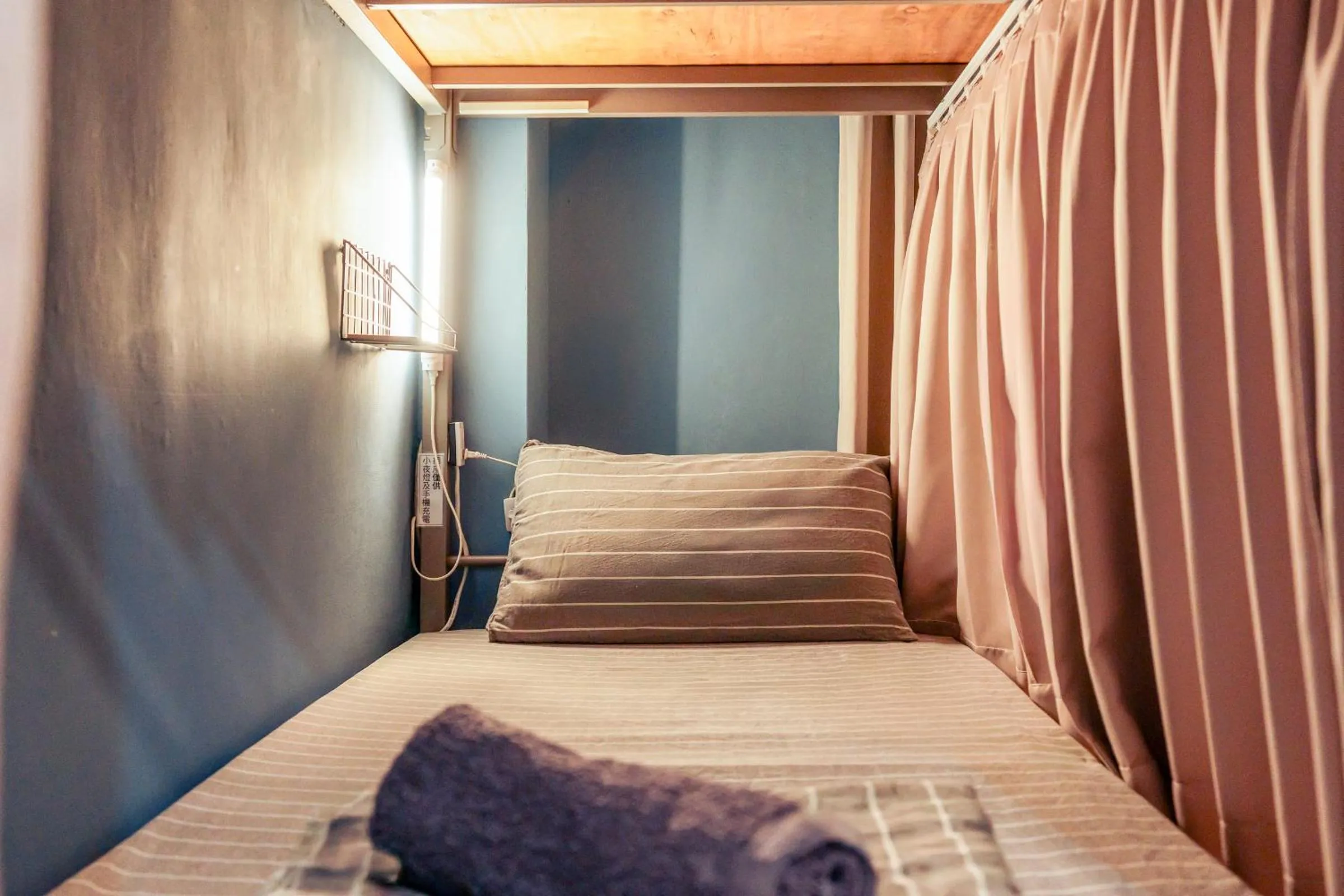 Bed in Green Island Ocean Rhythem dive B&B 綠島海韻民宿