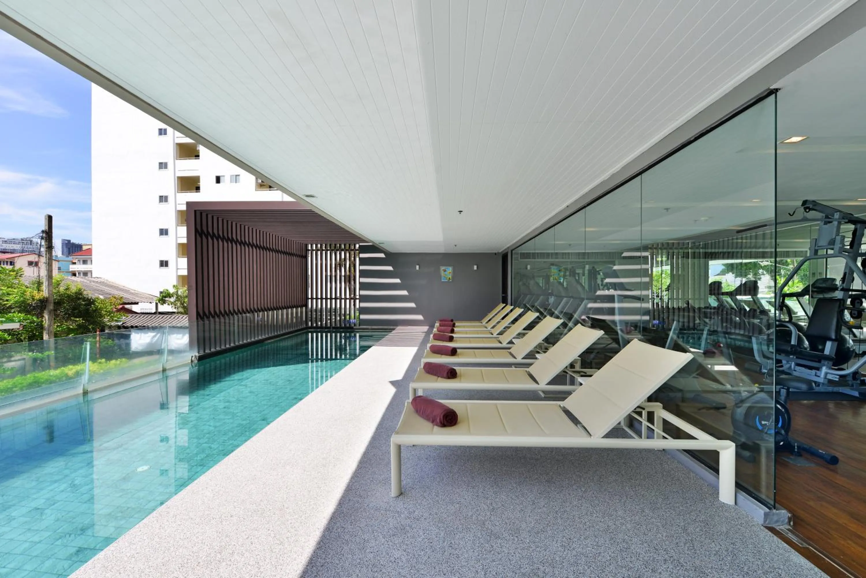 Pool view in Aster Hotel and Residence by At Mind