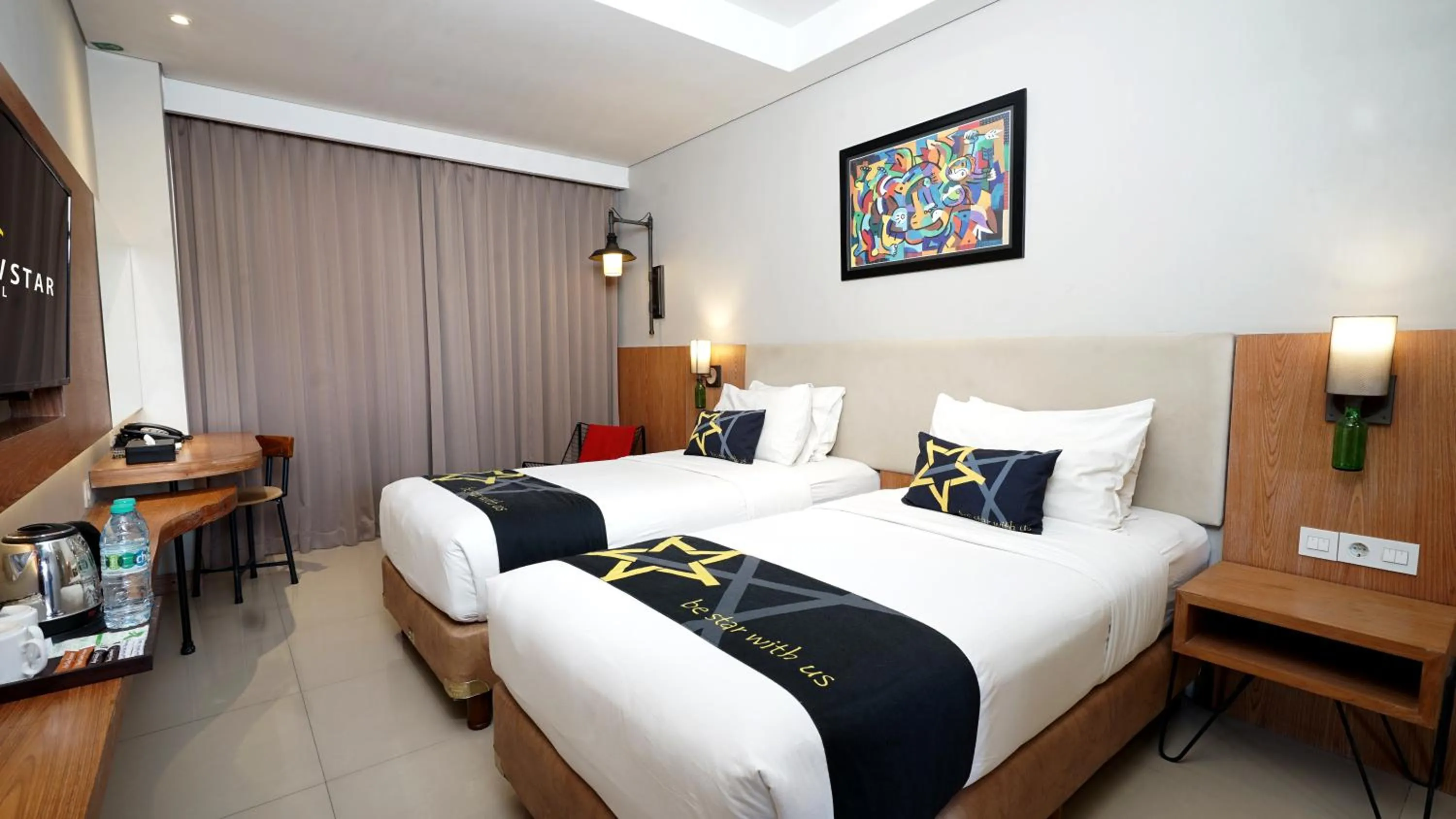 Bedroom, Bed in Yellow Star Gejayan Hotel