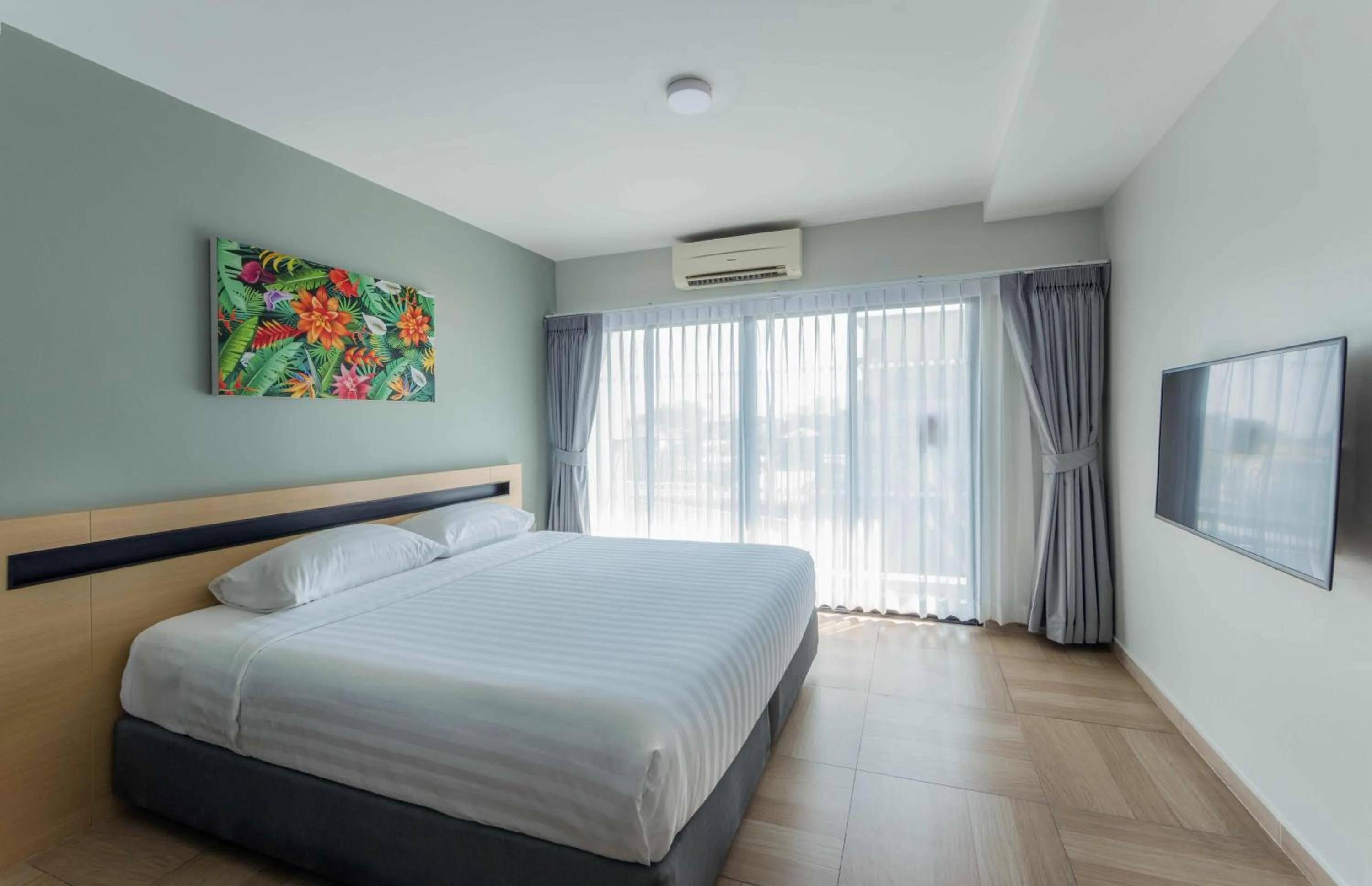 Bed in Chiva Bangkok Hotel