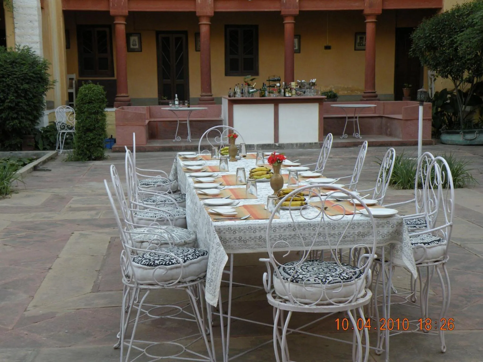 Patio in Bhanwar Vilas Palace