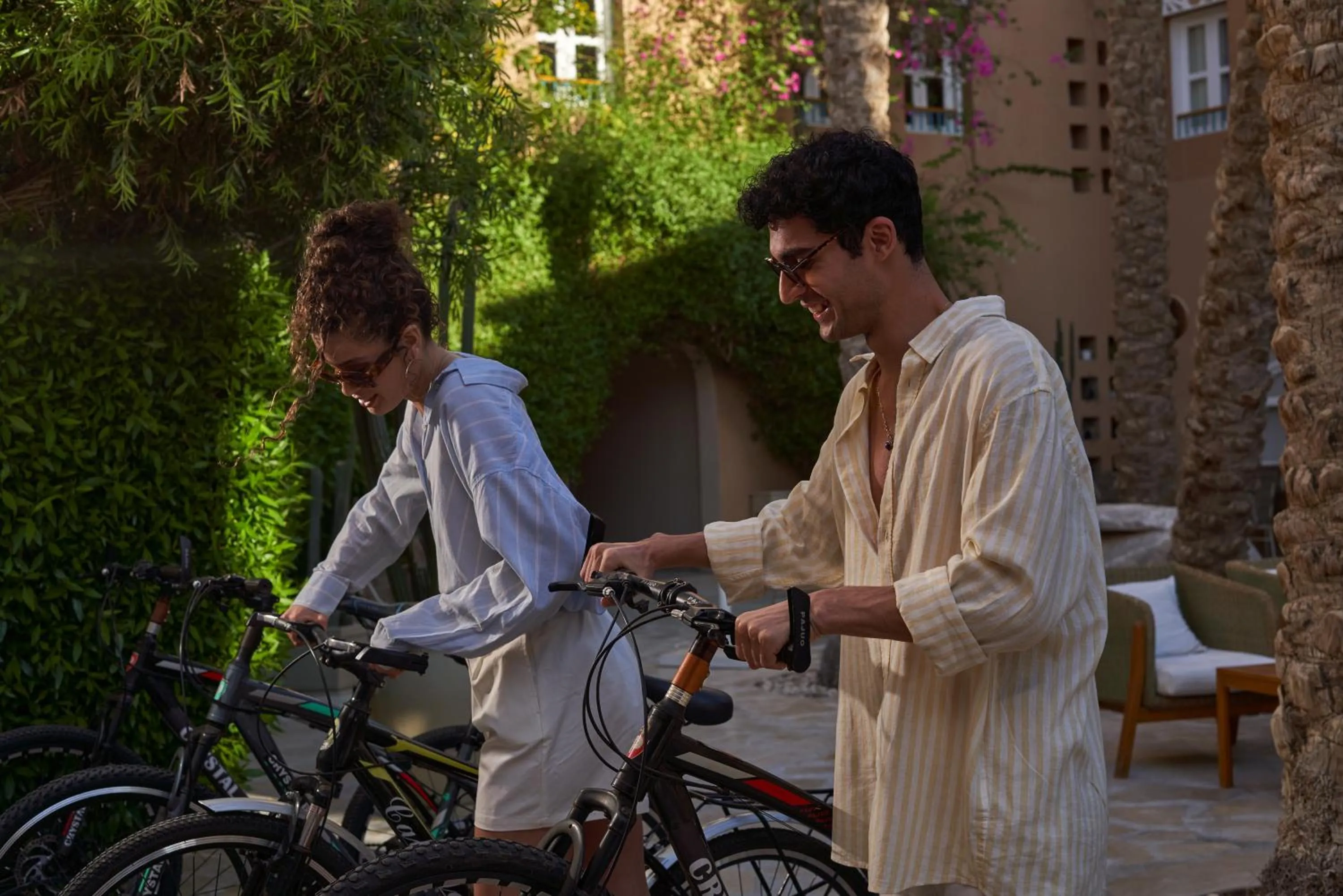 Cycling in Captain's Inn Hotel