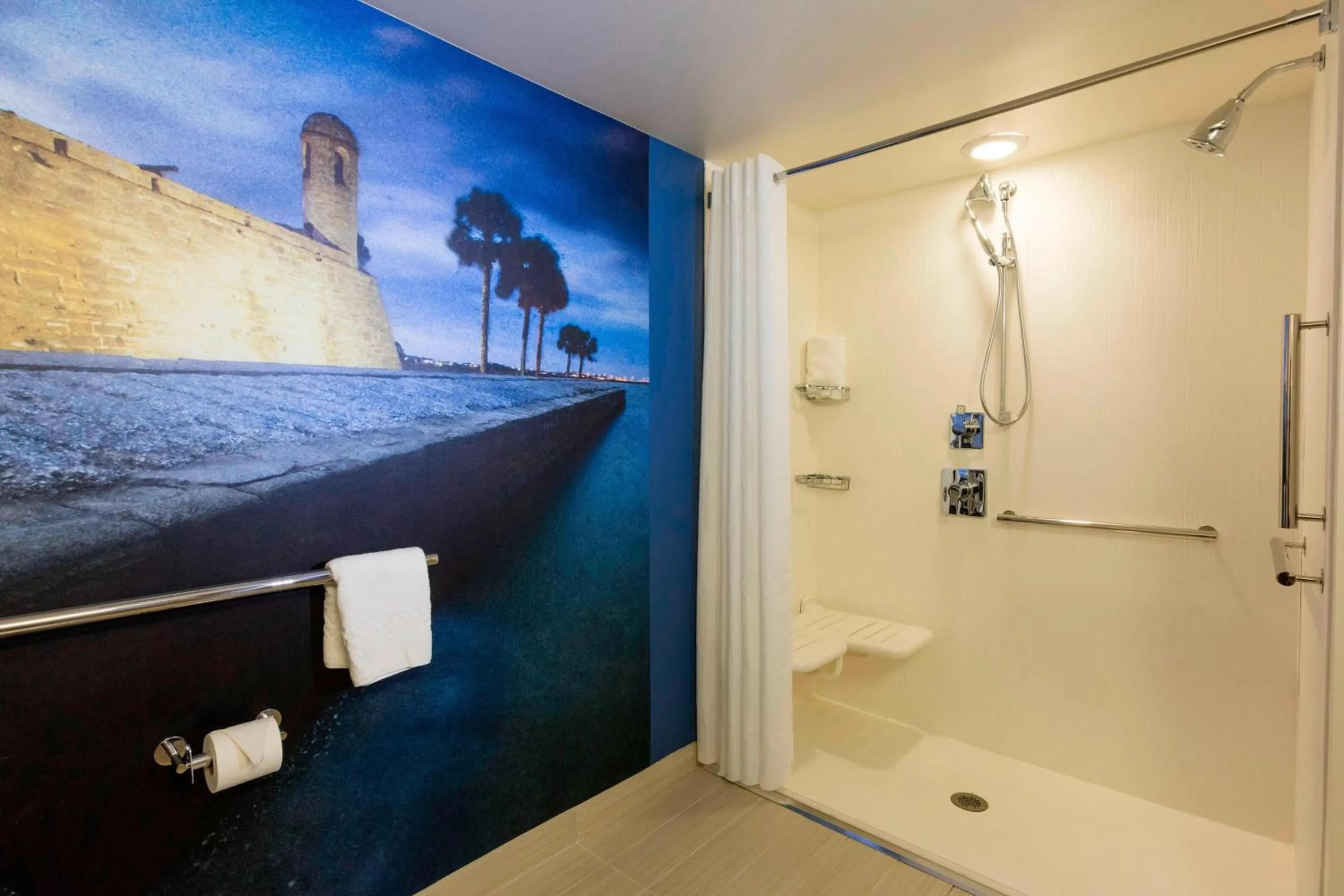 Bathroom in Courtyard by Marriott St. Augustine Beach