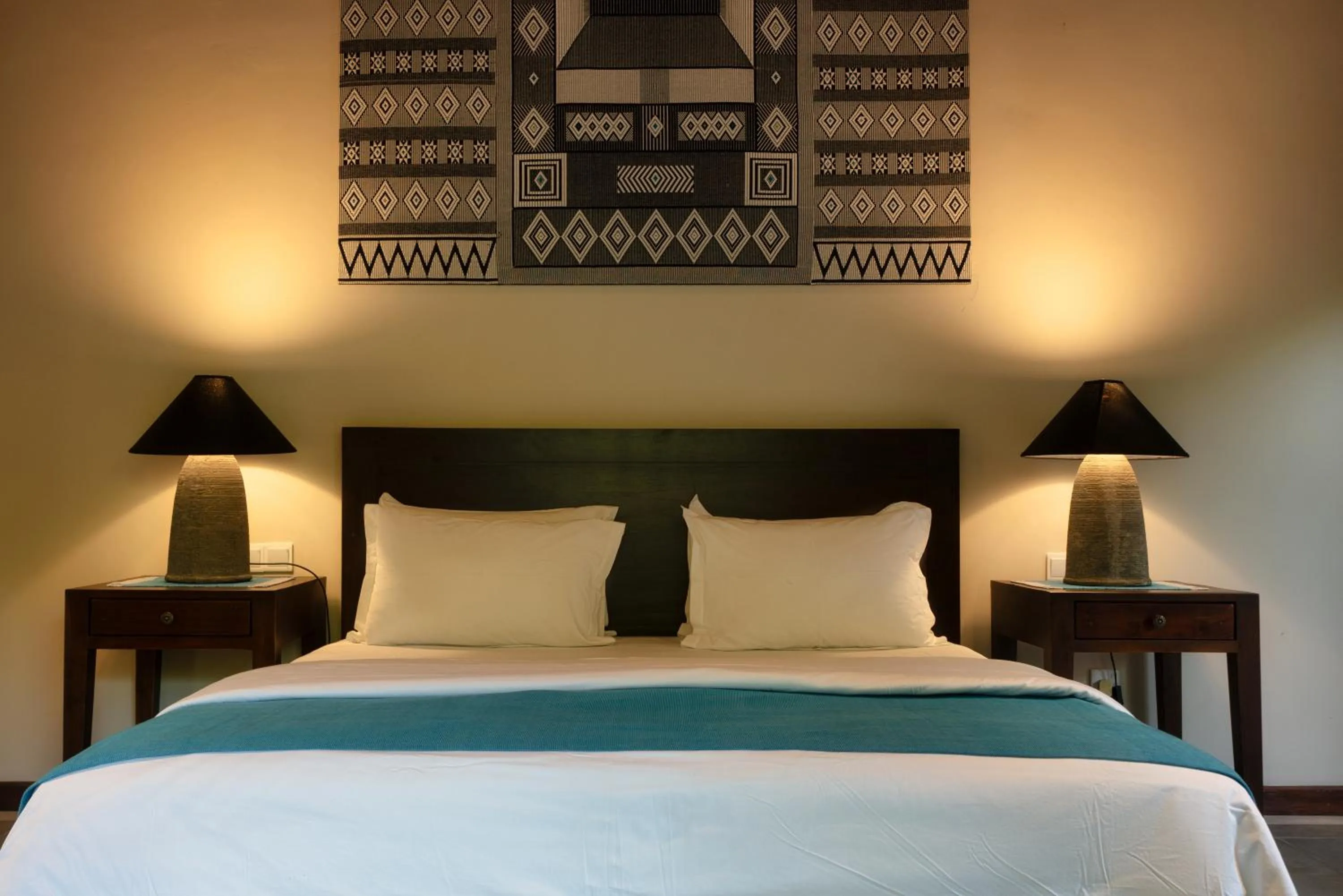 Bed in Kumbukgaha Villa