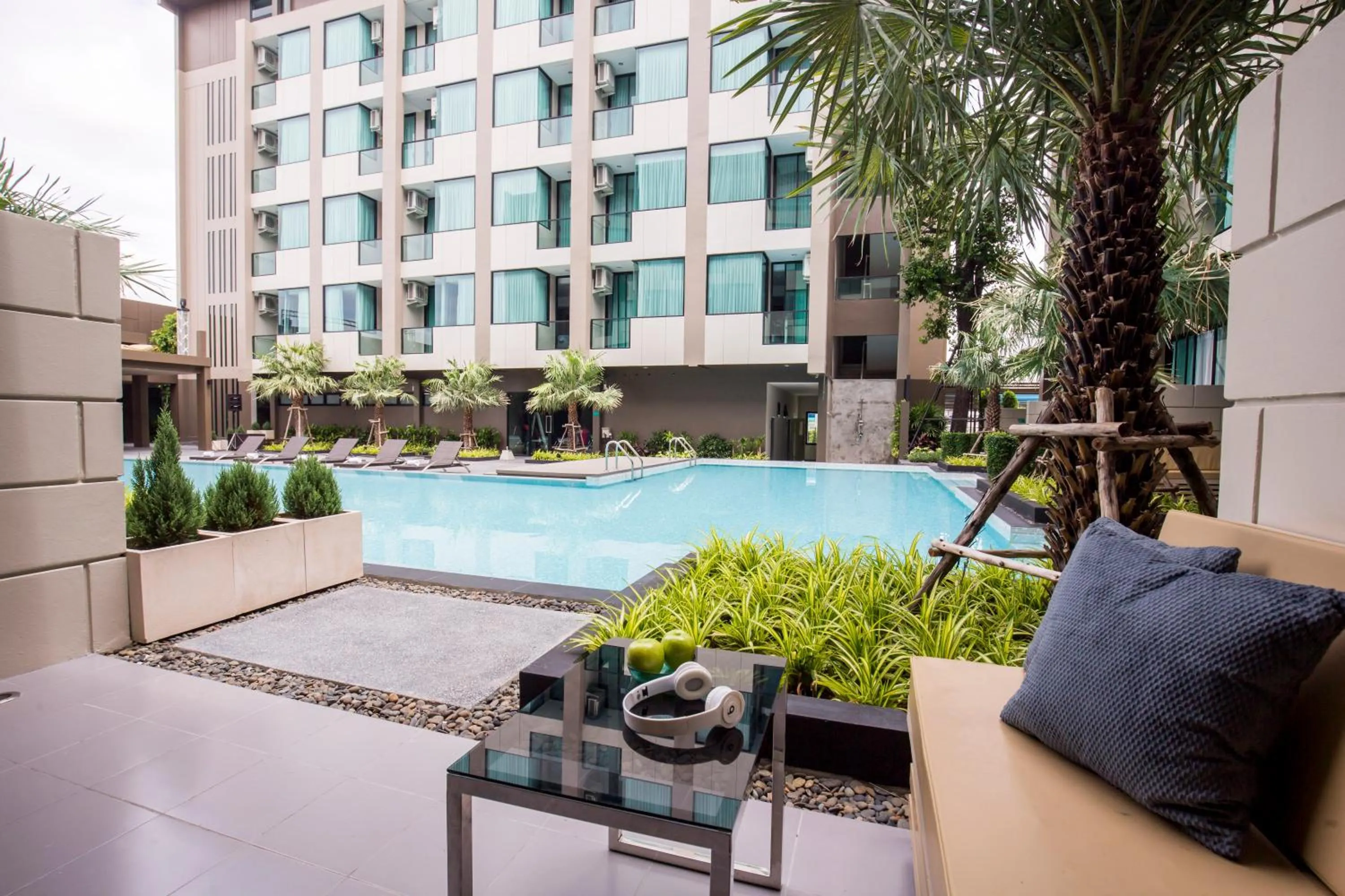 Pool view in The Crystal Hotel Buriram - formerly X2 Vibe Buriram