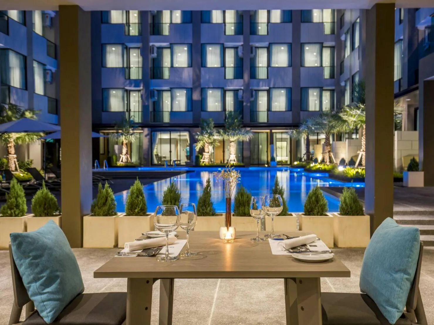 Swimming pool in The Crystal Hotel Buriram - formerly X2 Vibe Buriram