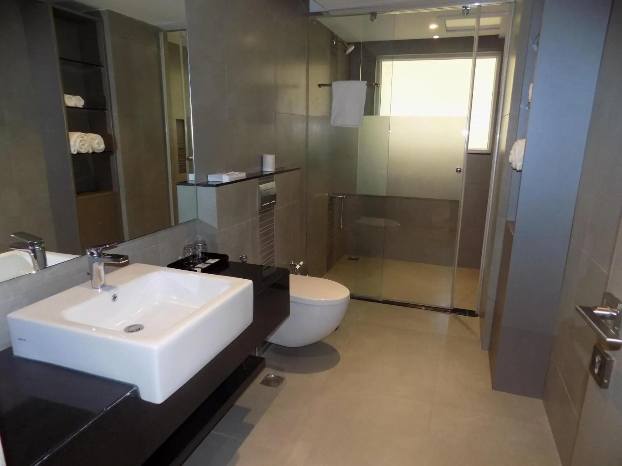 Bathroom in ZIBE Luxe Hyderabad by GRT Hotels