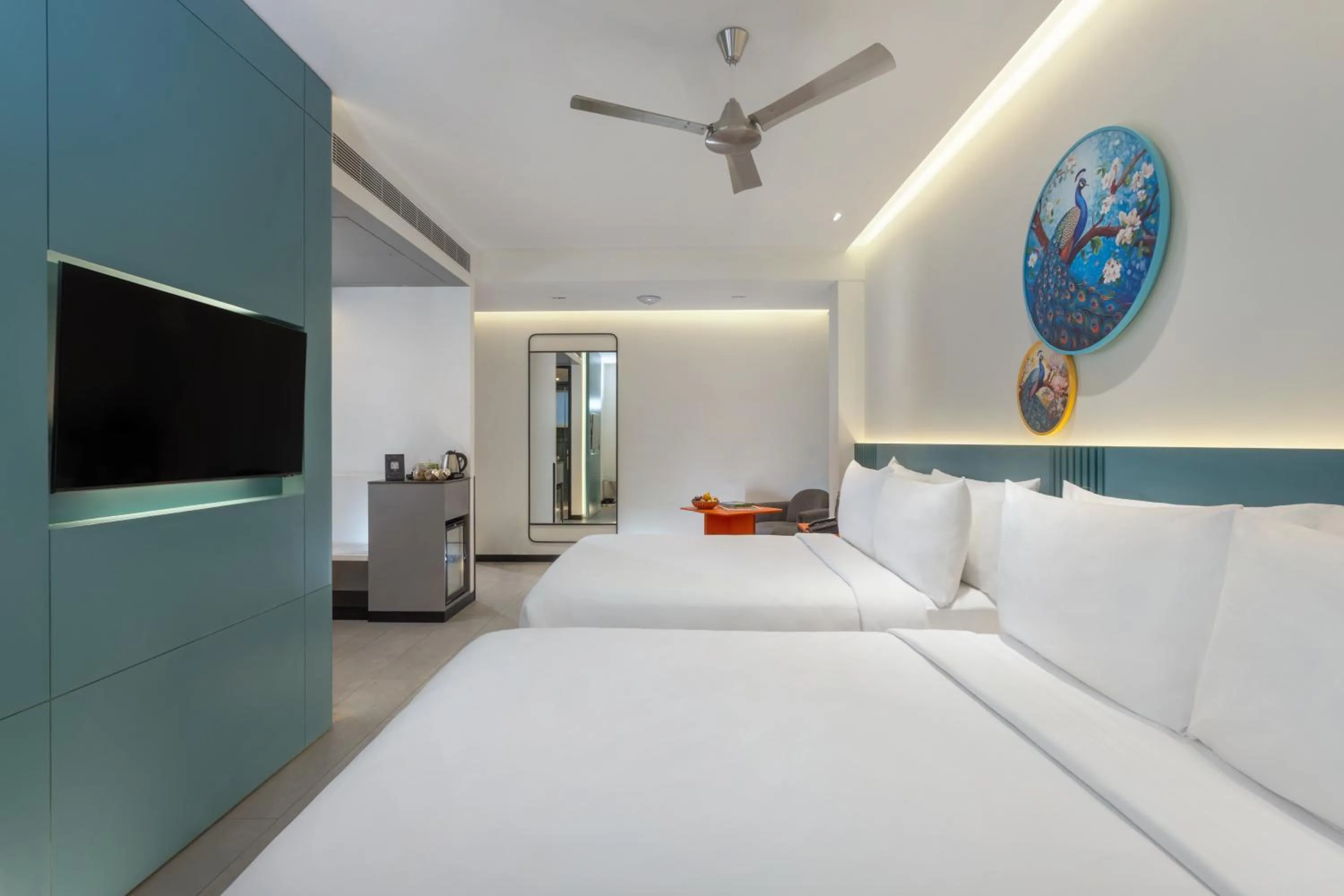 Bedroom, Bed in ZIBE Luxe Hyderabad by GRT Hotels