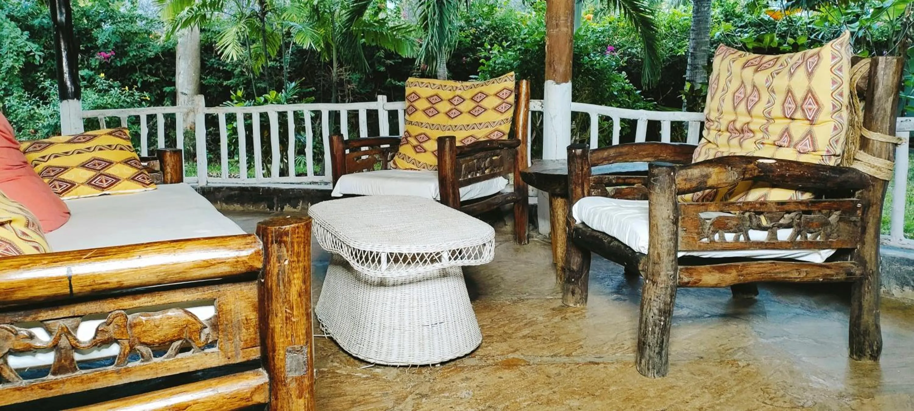 Seating area in Upani in Diani