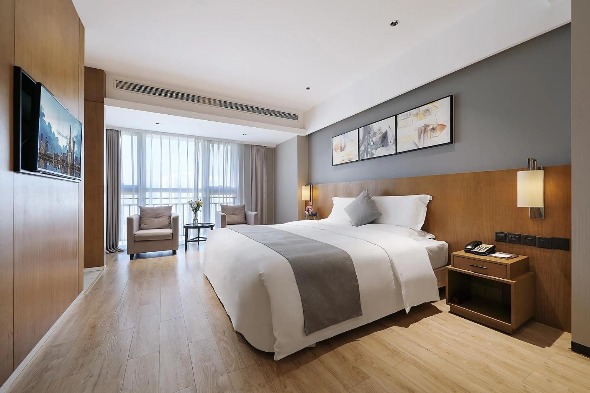 Photo of the whole room, Bed in Hongdu Hotel