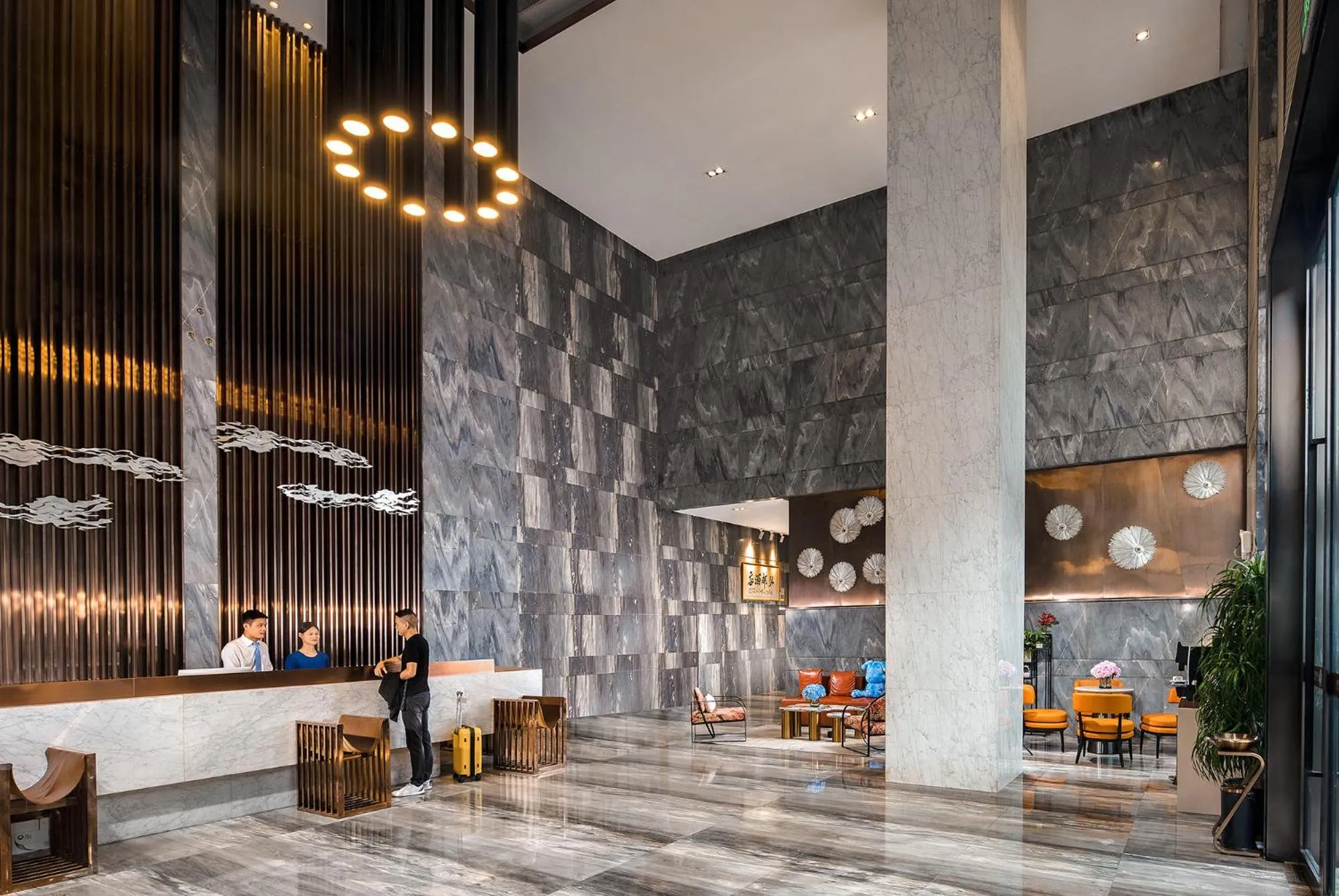 Lobby or reception in Hongdu Hotel