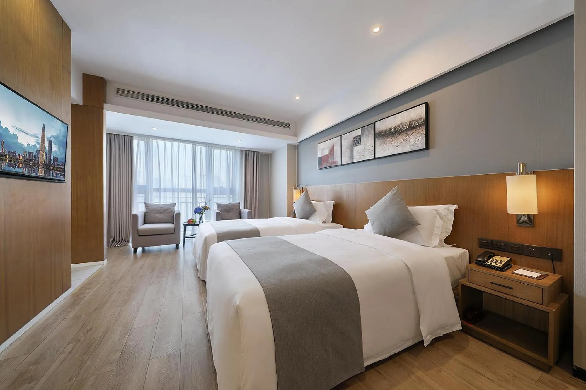 Photo of the whole room, Bed in Hongdu Hotel