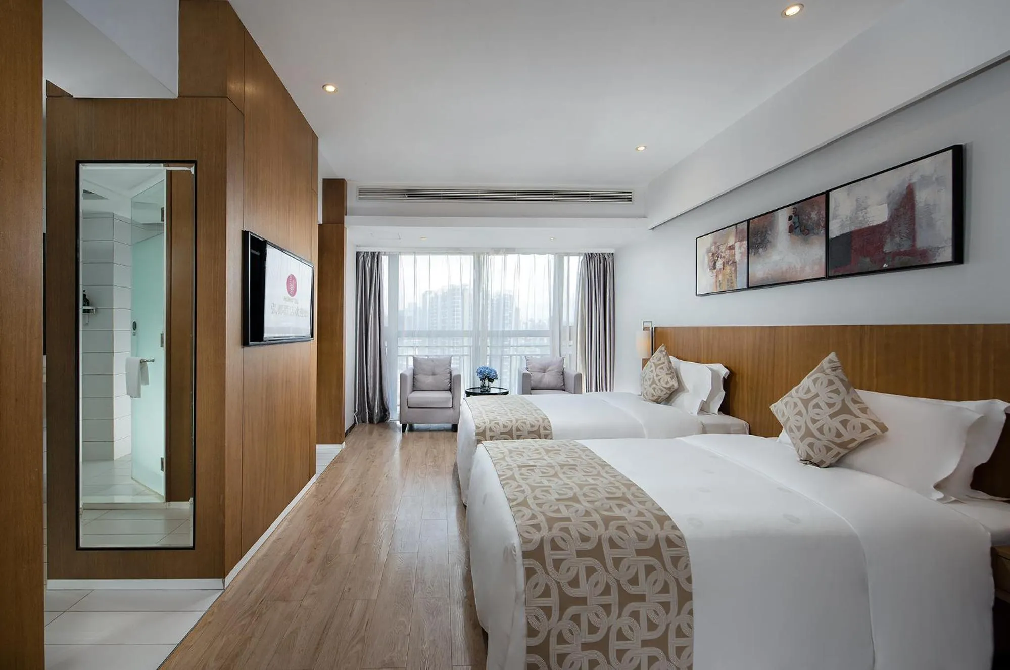 Photo of the whole room, Bed in Hongdu Hotel