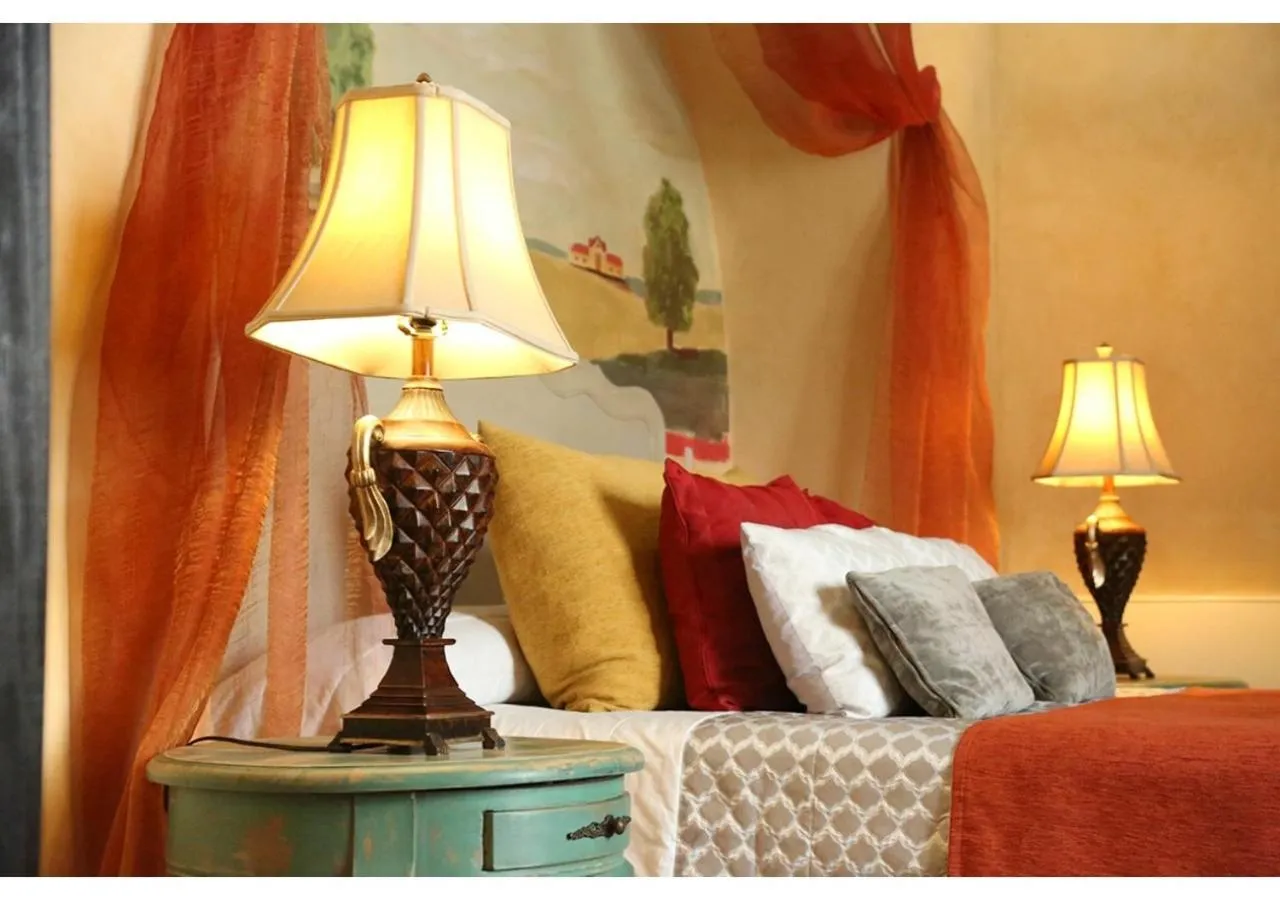 Bed in La Casona de Calderón Gastronomic & Boutique Hotel