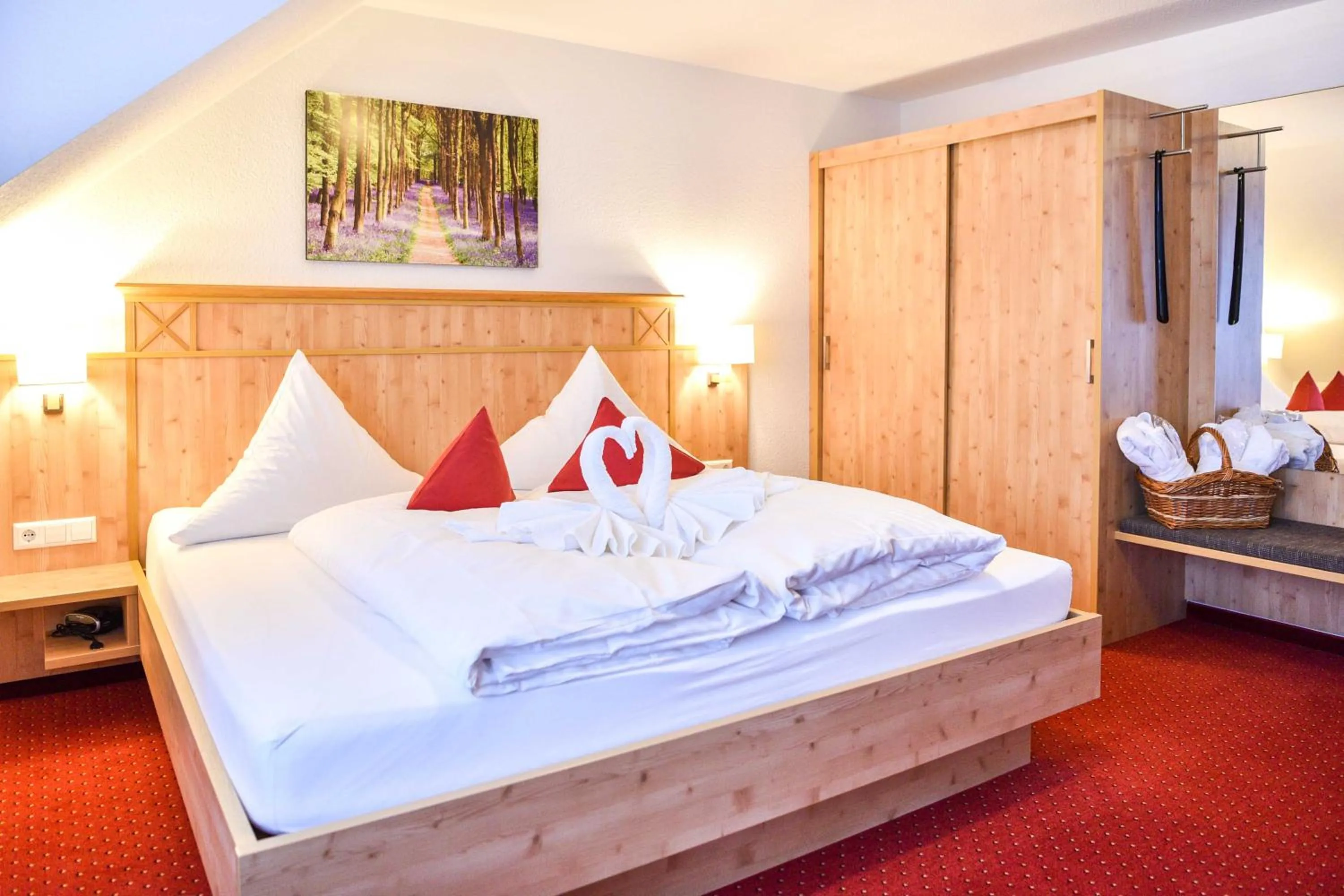 Bedroom, Bed in Burg Hotel Feldberg