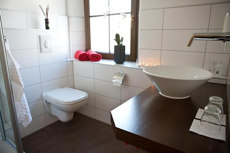 Toilet in Hotel Rosenhof Garni