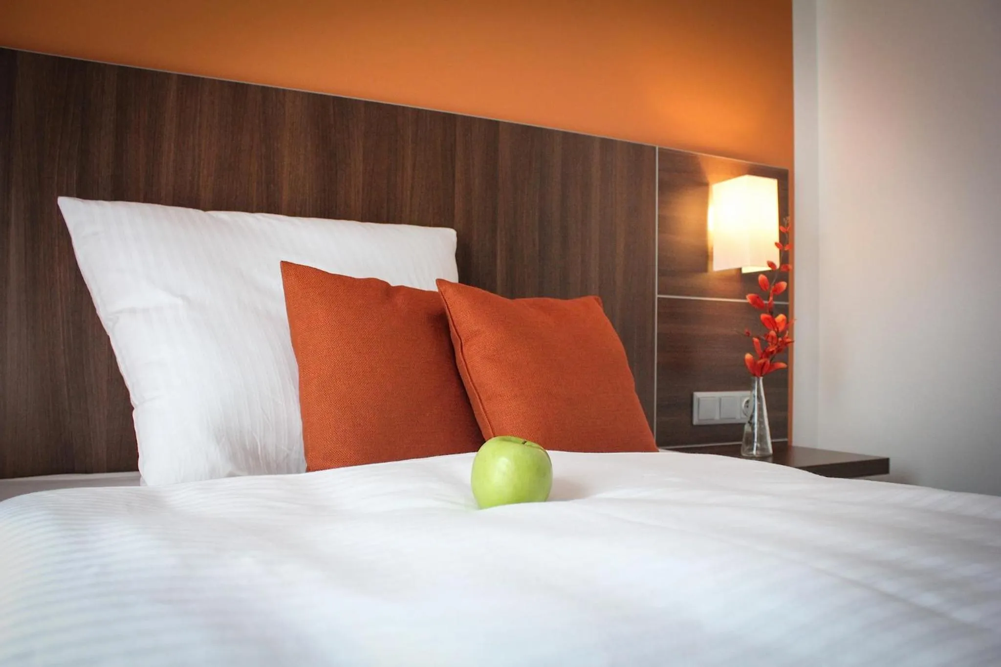 Bed in Hotel Rosenhof Garni