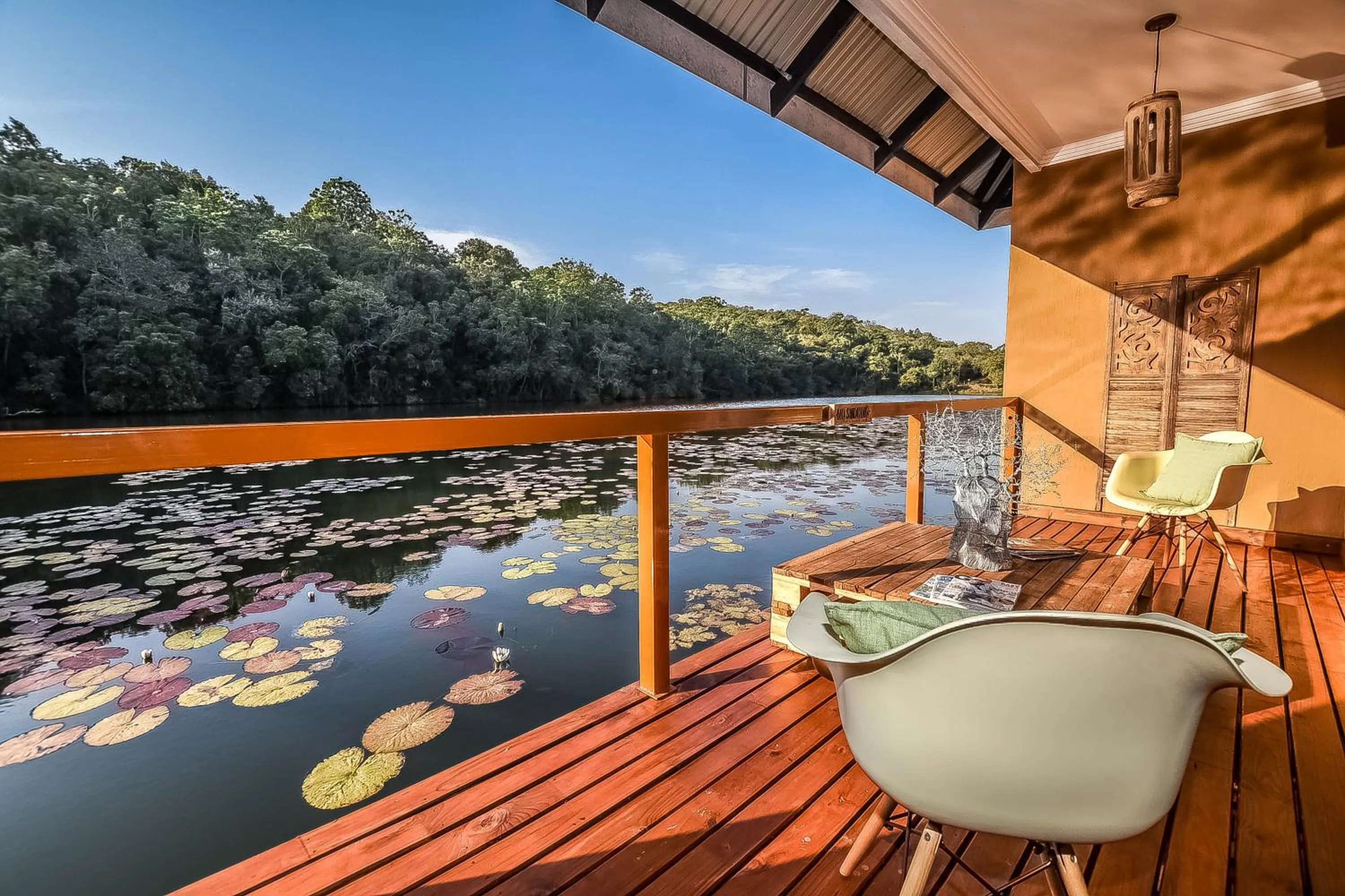 Patio in Bambuu Lakeside Lodge