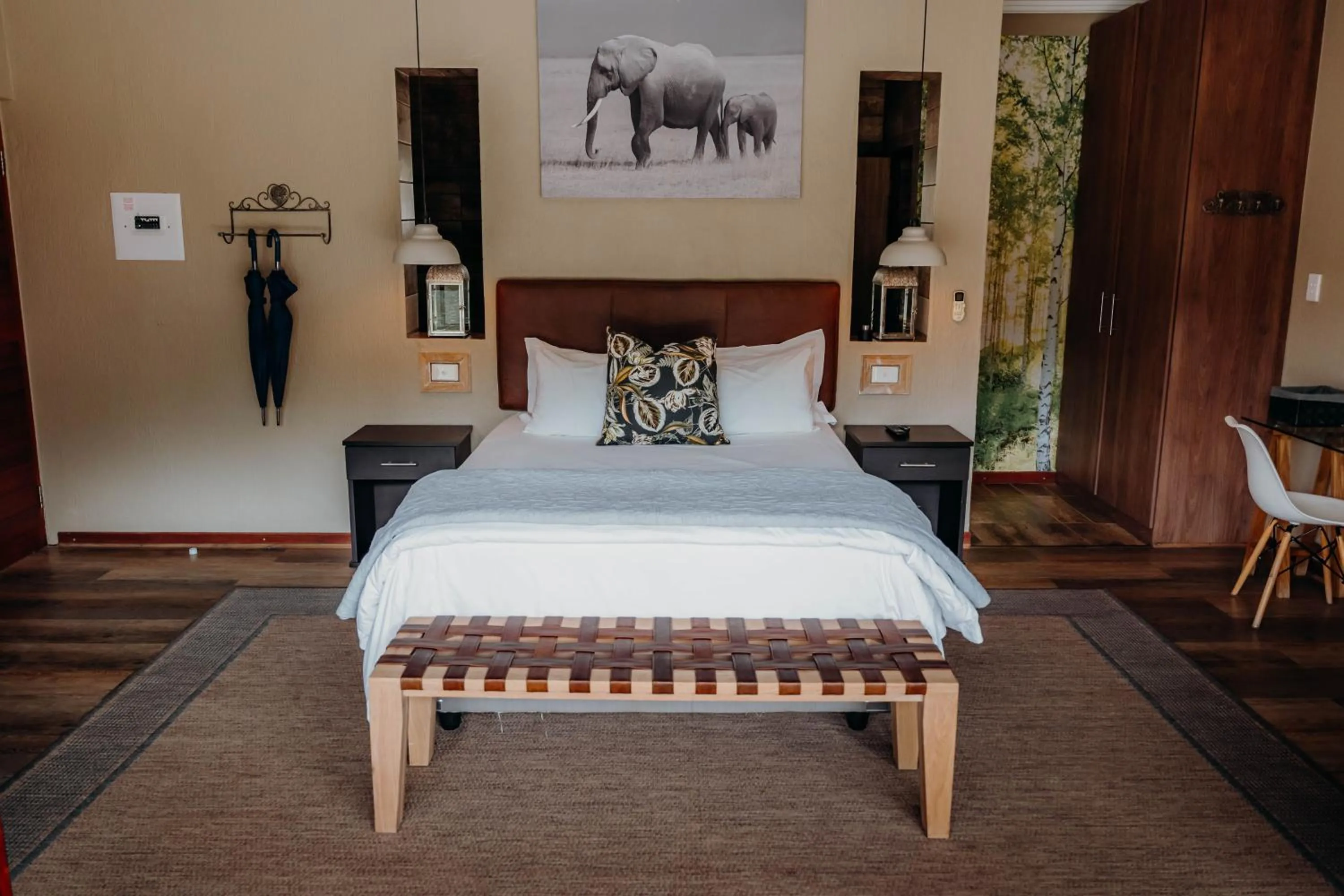 Bed in Bambuu Lakeside Lodge