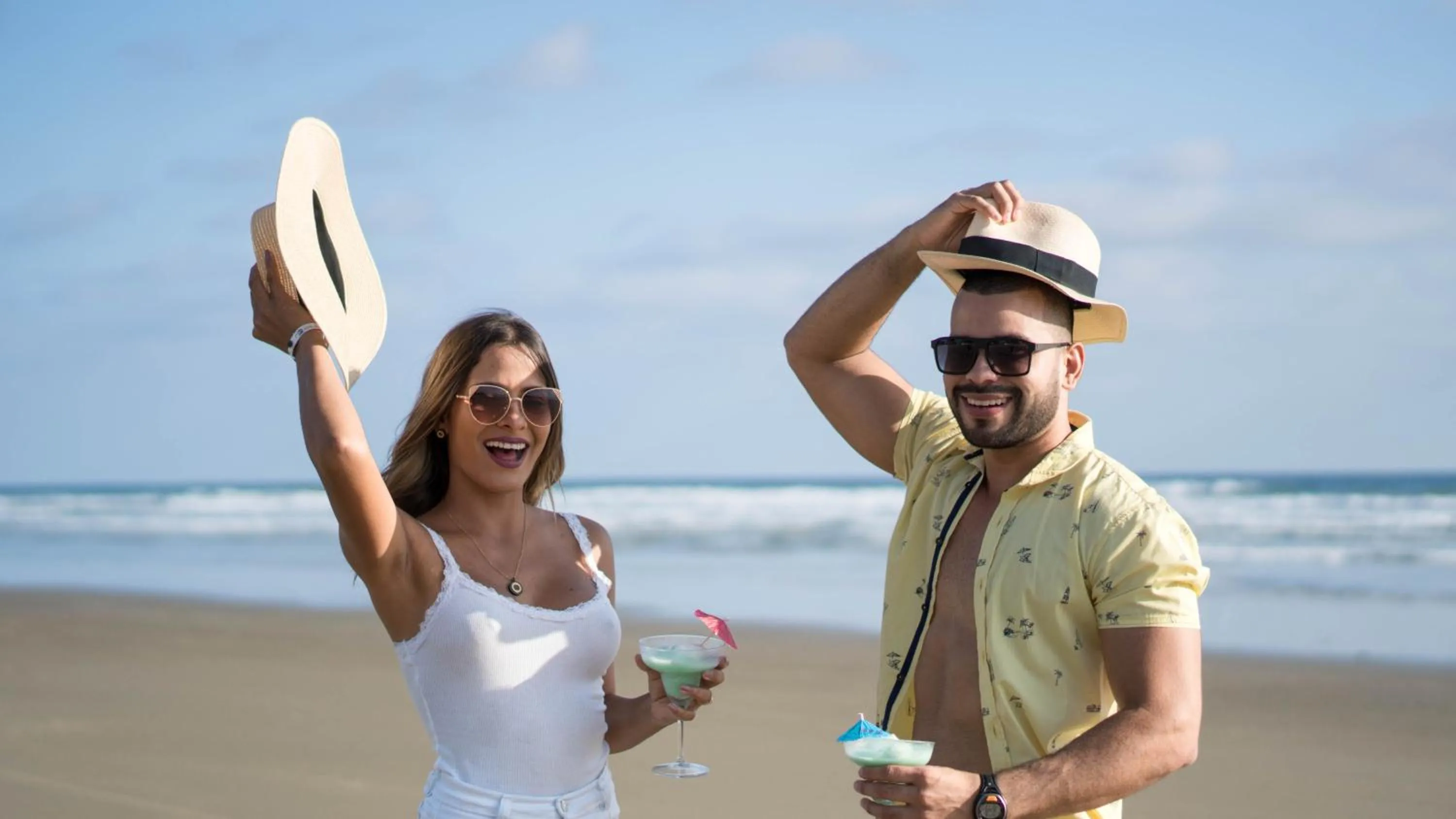 People in Ocean Blue Hotel