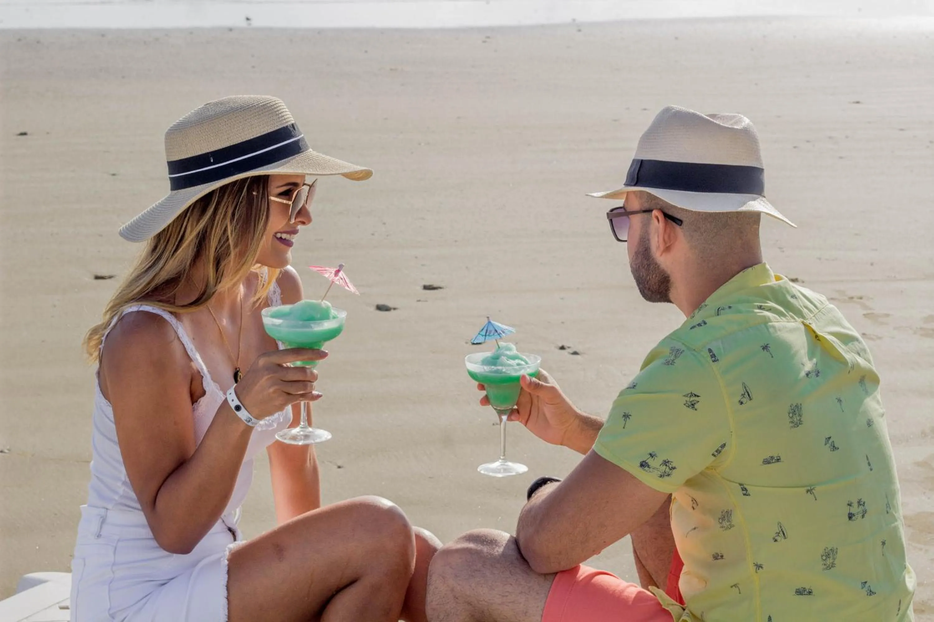 People in Ocean Blue Hotel