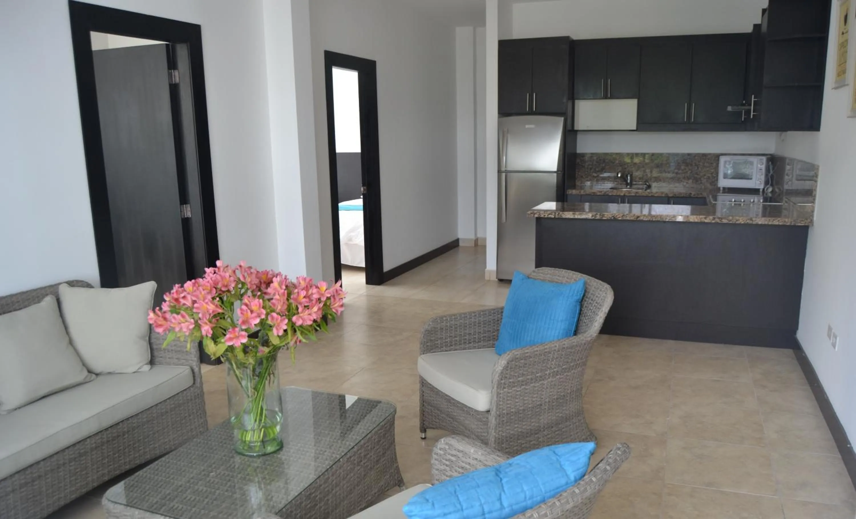 Living room in Ocean Blue Hotel