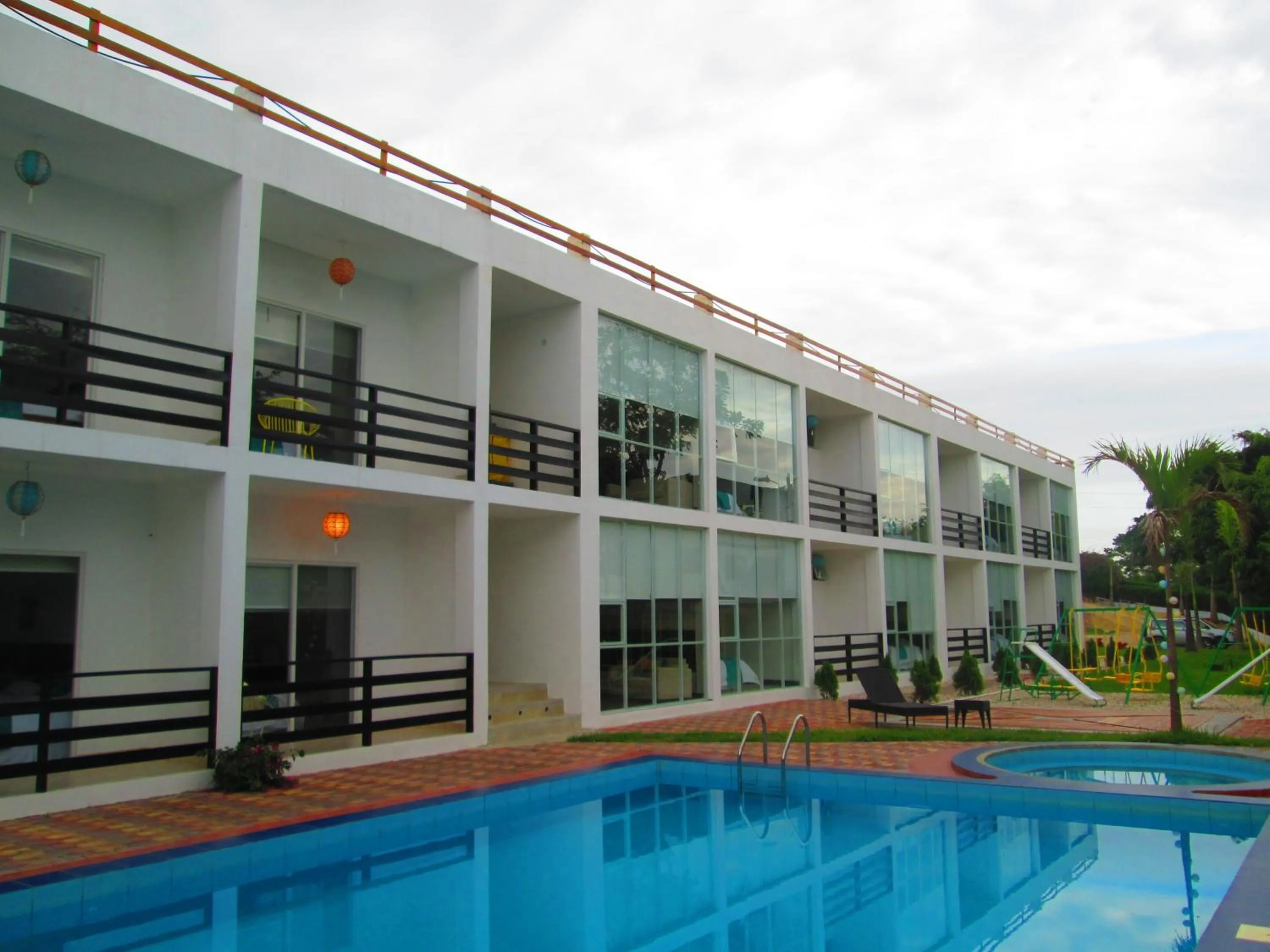 Property building in Ocean Blue Hotel
