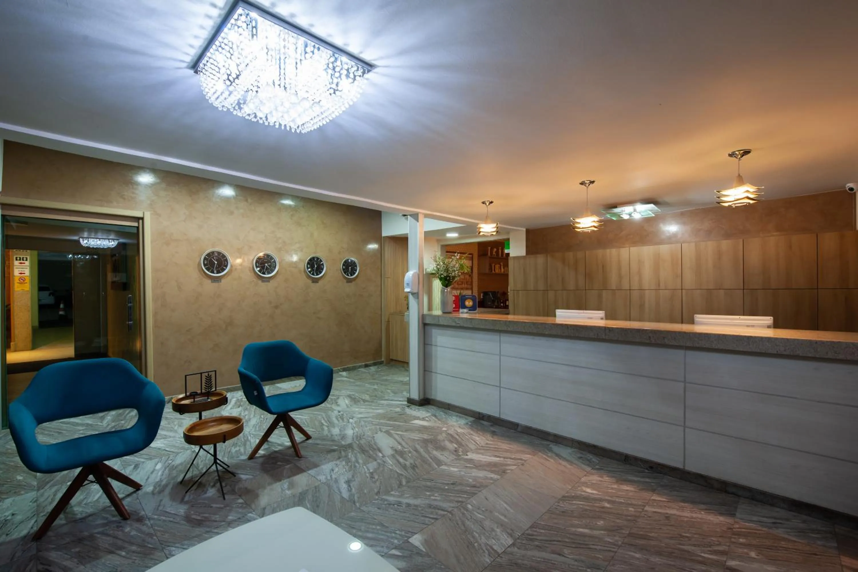 Lobby or reception in Hotel Olympia