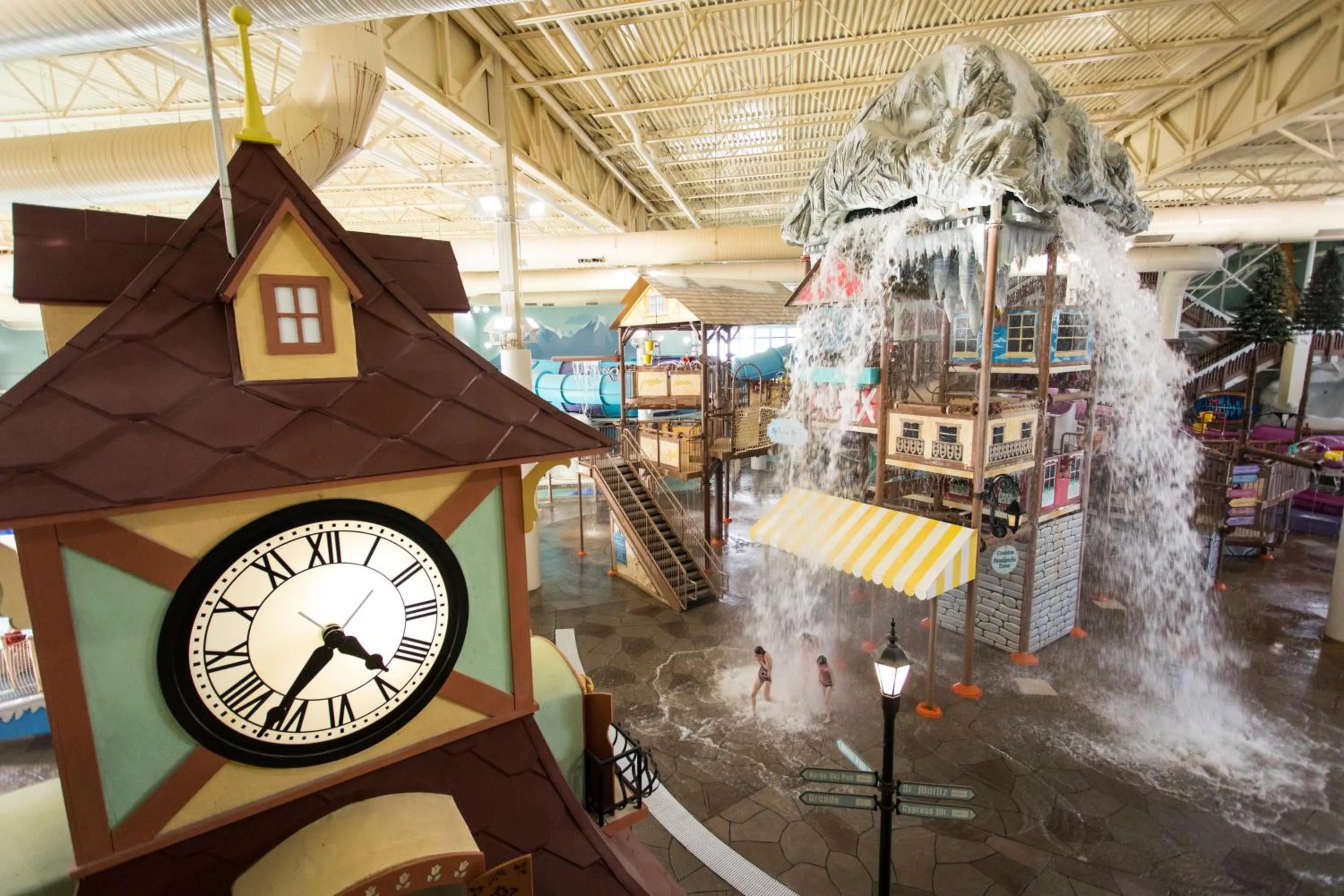 Aqua park in Boyne Mountain Resort