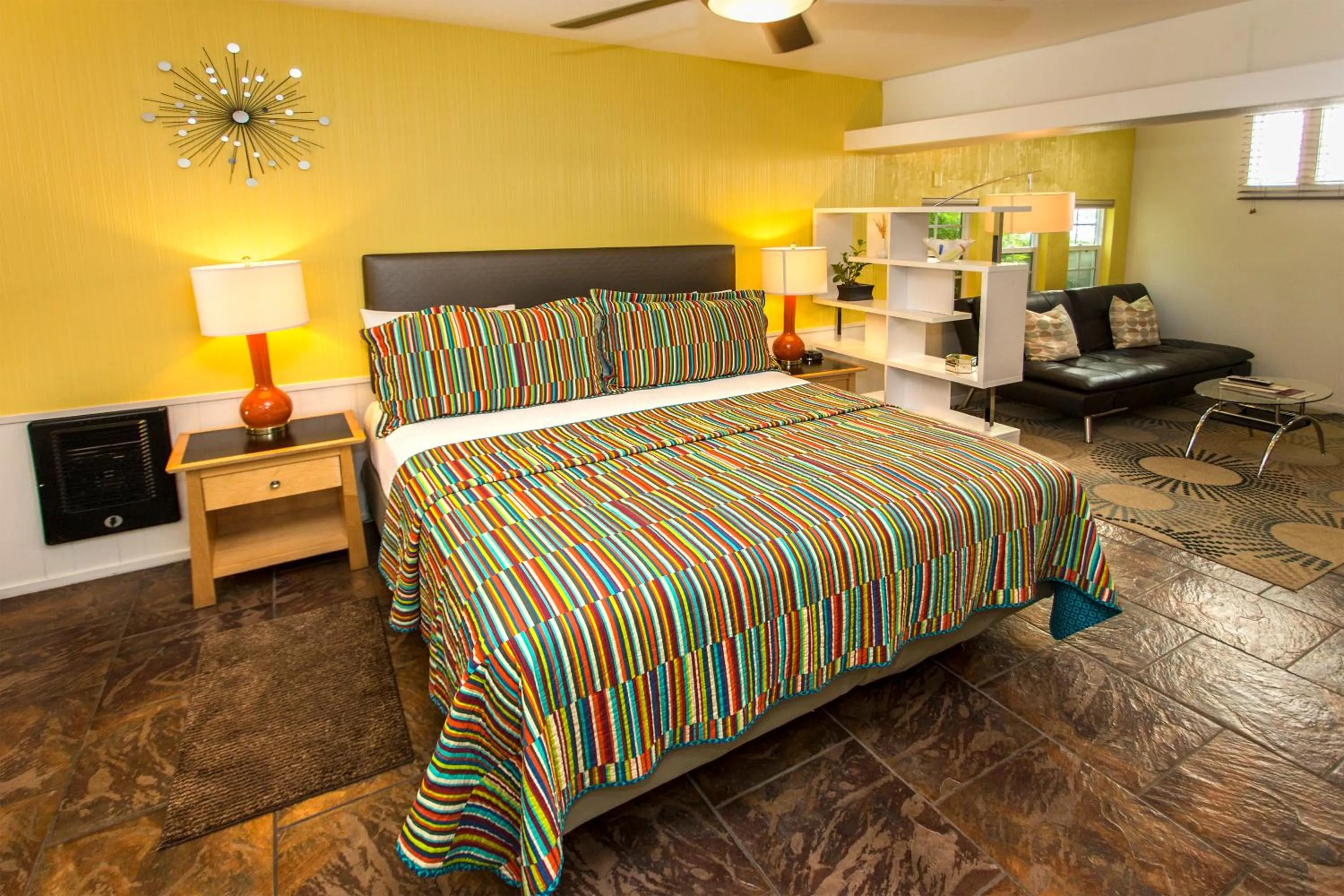 Bed in Desert Riviera Hotel