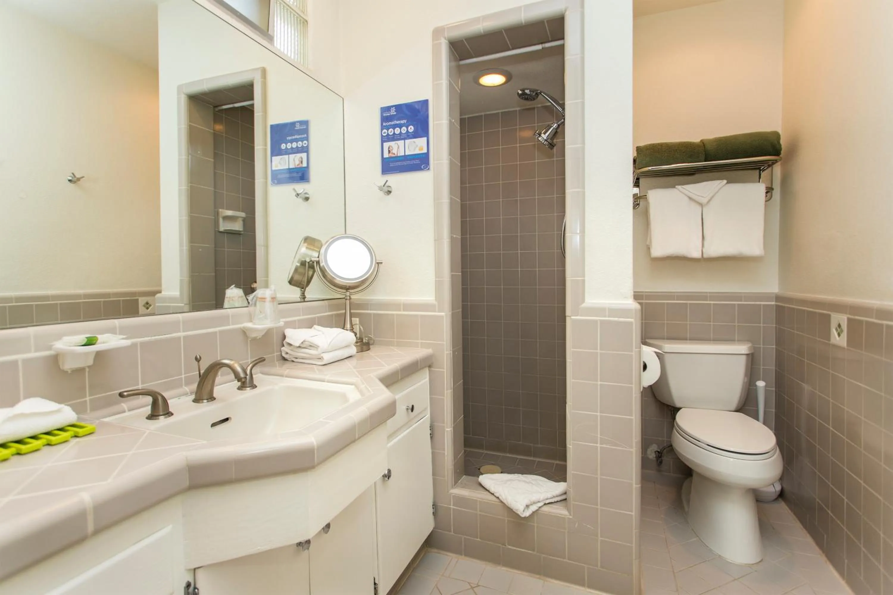 Shower in Desert Riviera Hotel