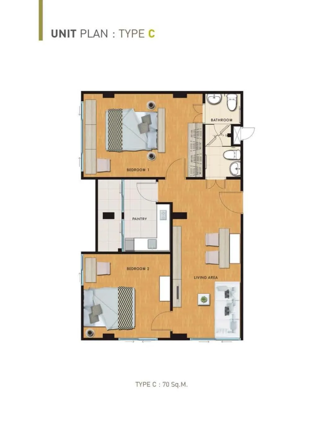 Floor plan in Hill Myna Condotel Official Account