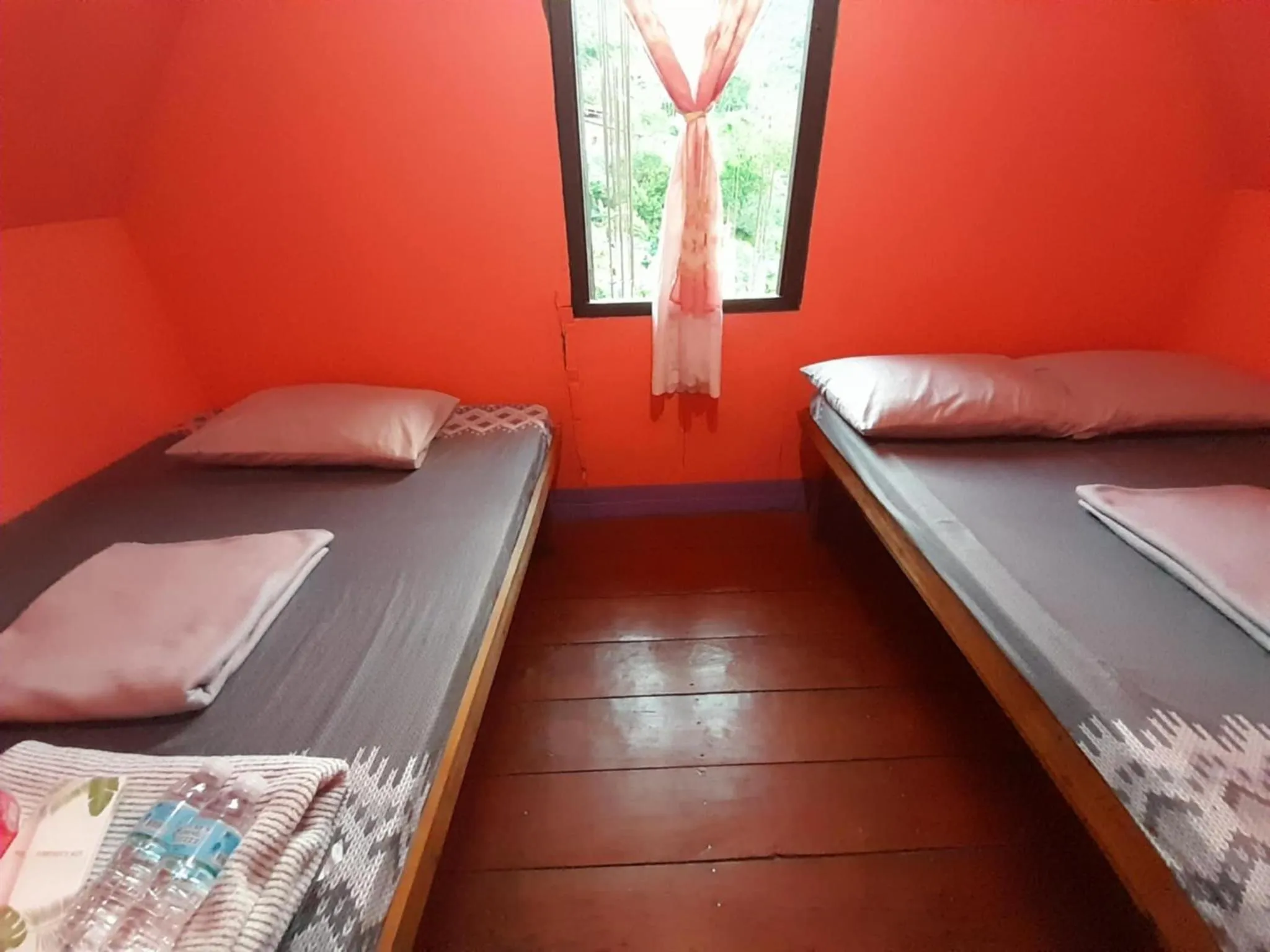 Bed in Batad Hillside Inn and Restaurant