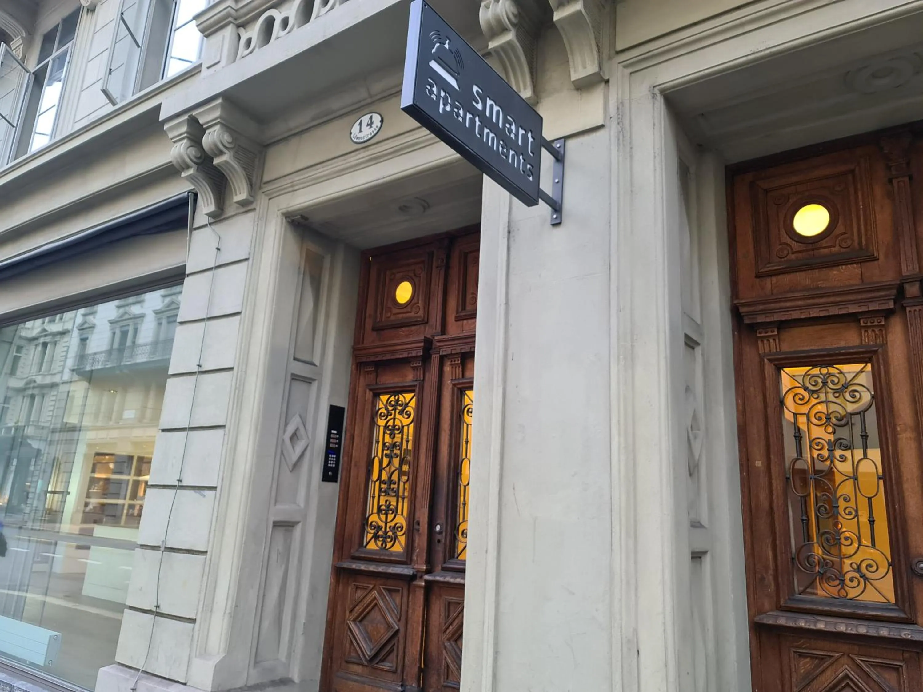 Property building in Top City Center Apartments location next to Lion Monument