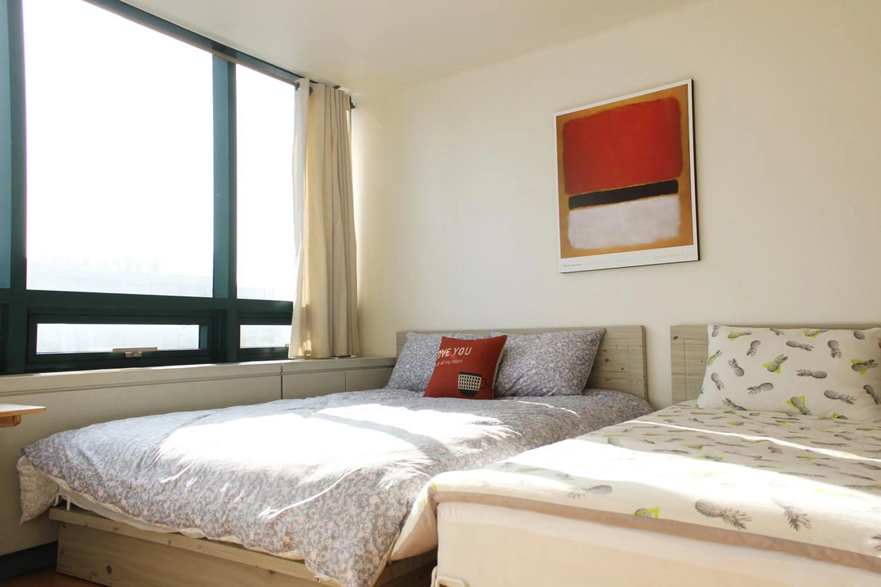 Bed in Sam Stay Hongdae