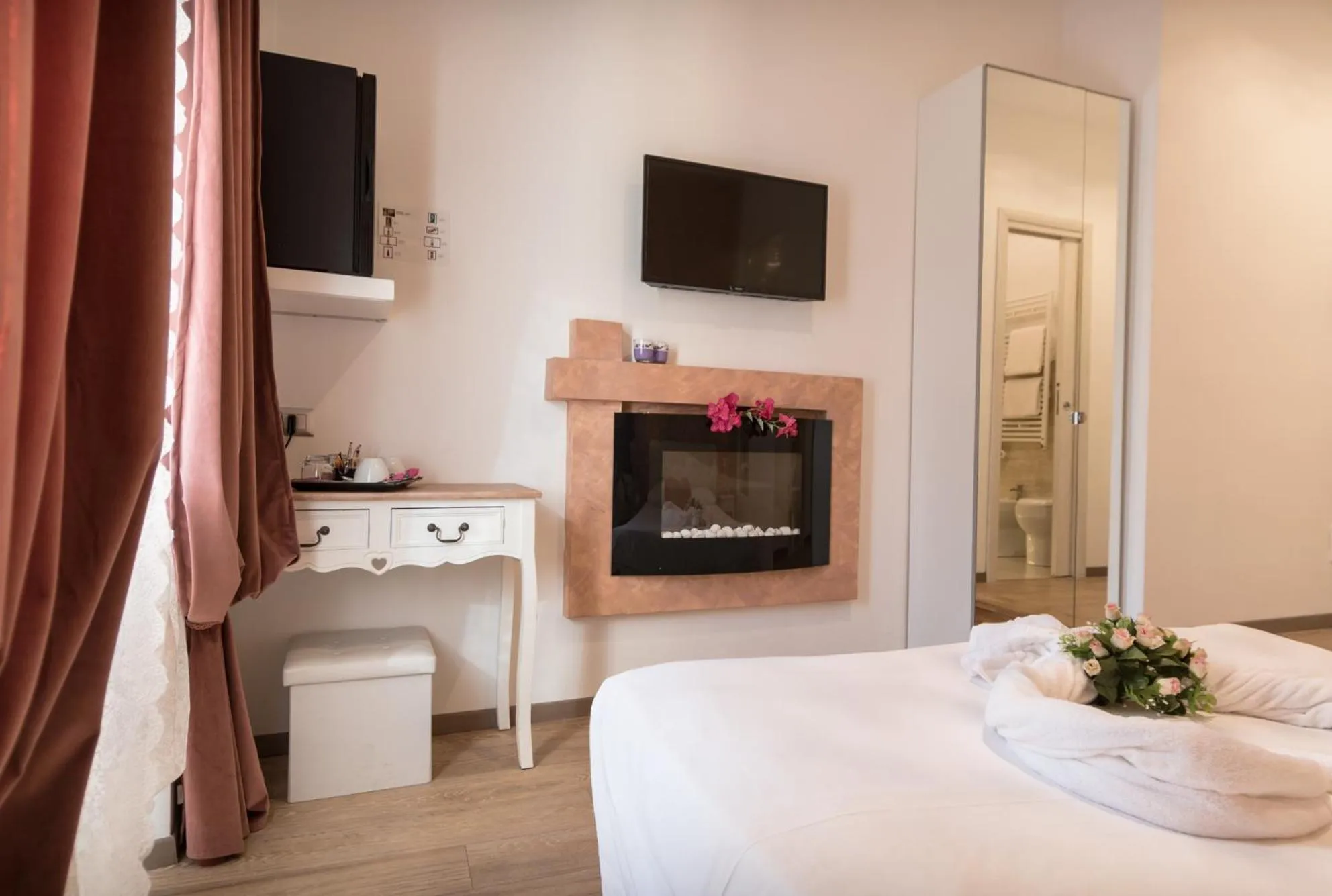 Bed in Your Vatican Suite