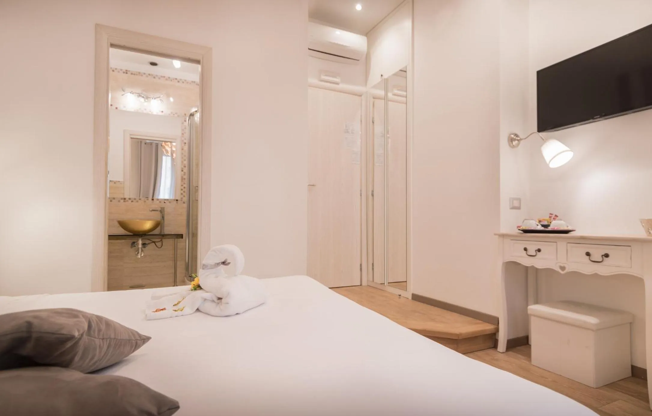 Bed in Your Vatican Suite