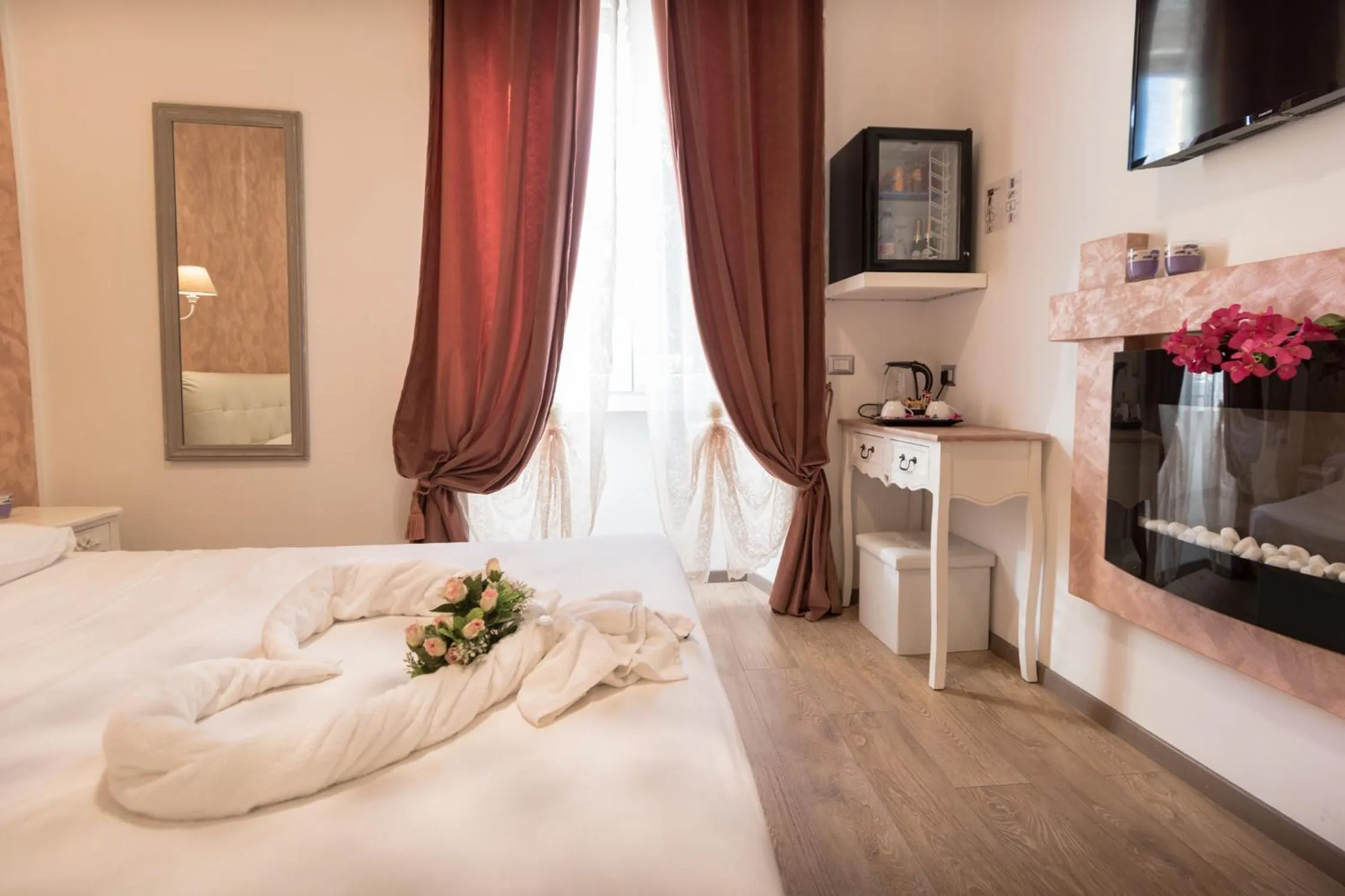 Bed in Your Vatican Suite