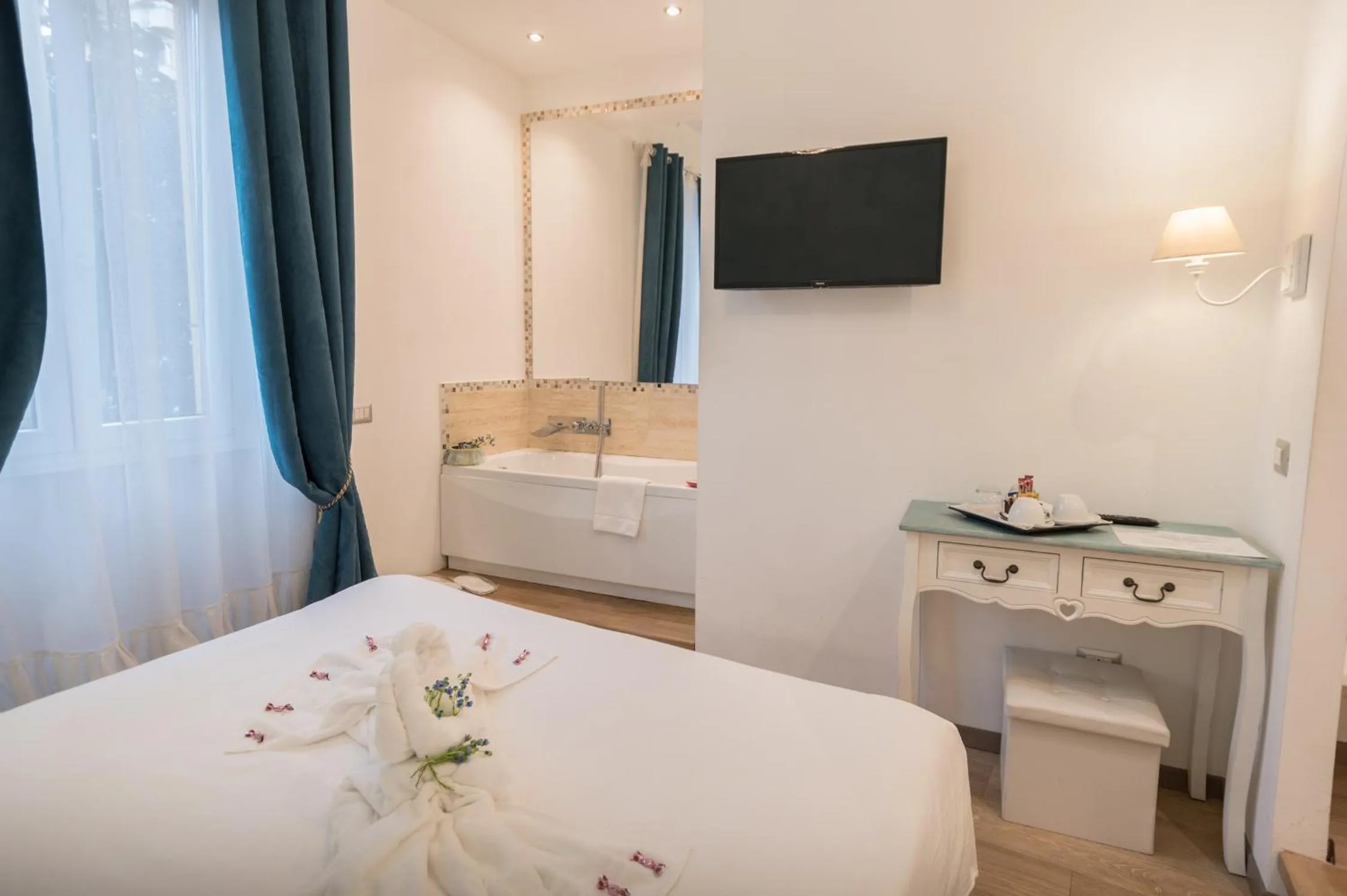 Bed in Your Vatican Suite