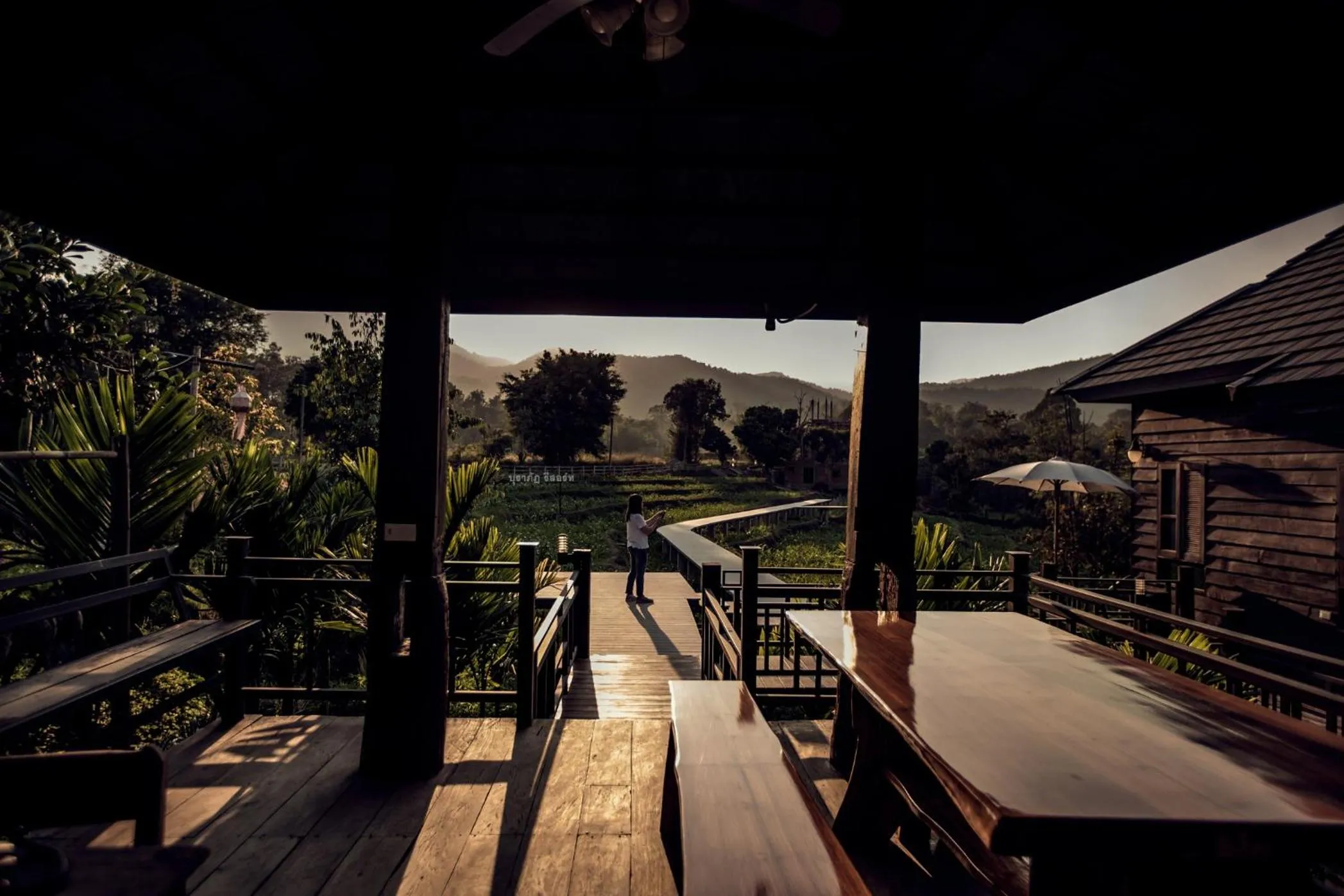 Natural landscape in Buraphat Resort