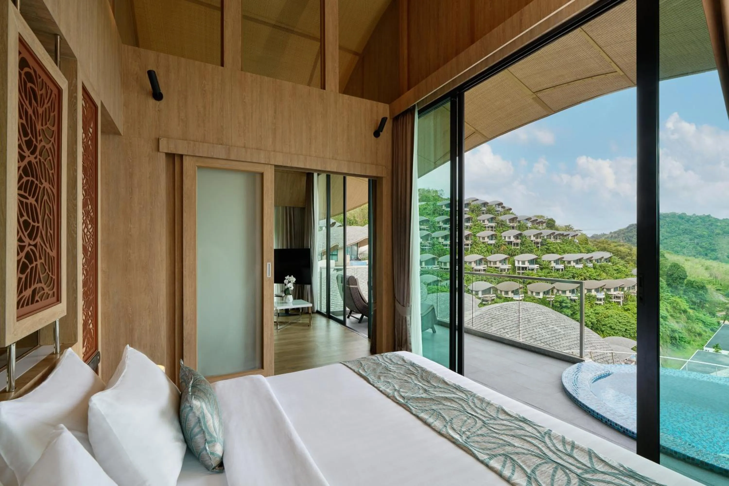 View (from property/room), Bed in Patong Bay Hill