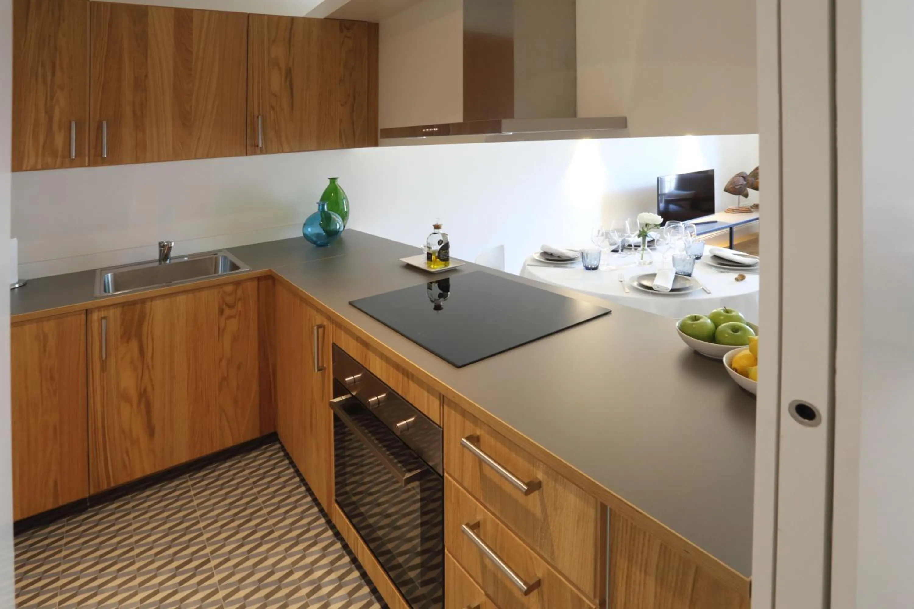 Kitchen or kitchenette in Apartaments Plaça Del Vi