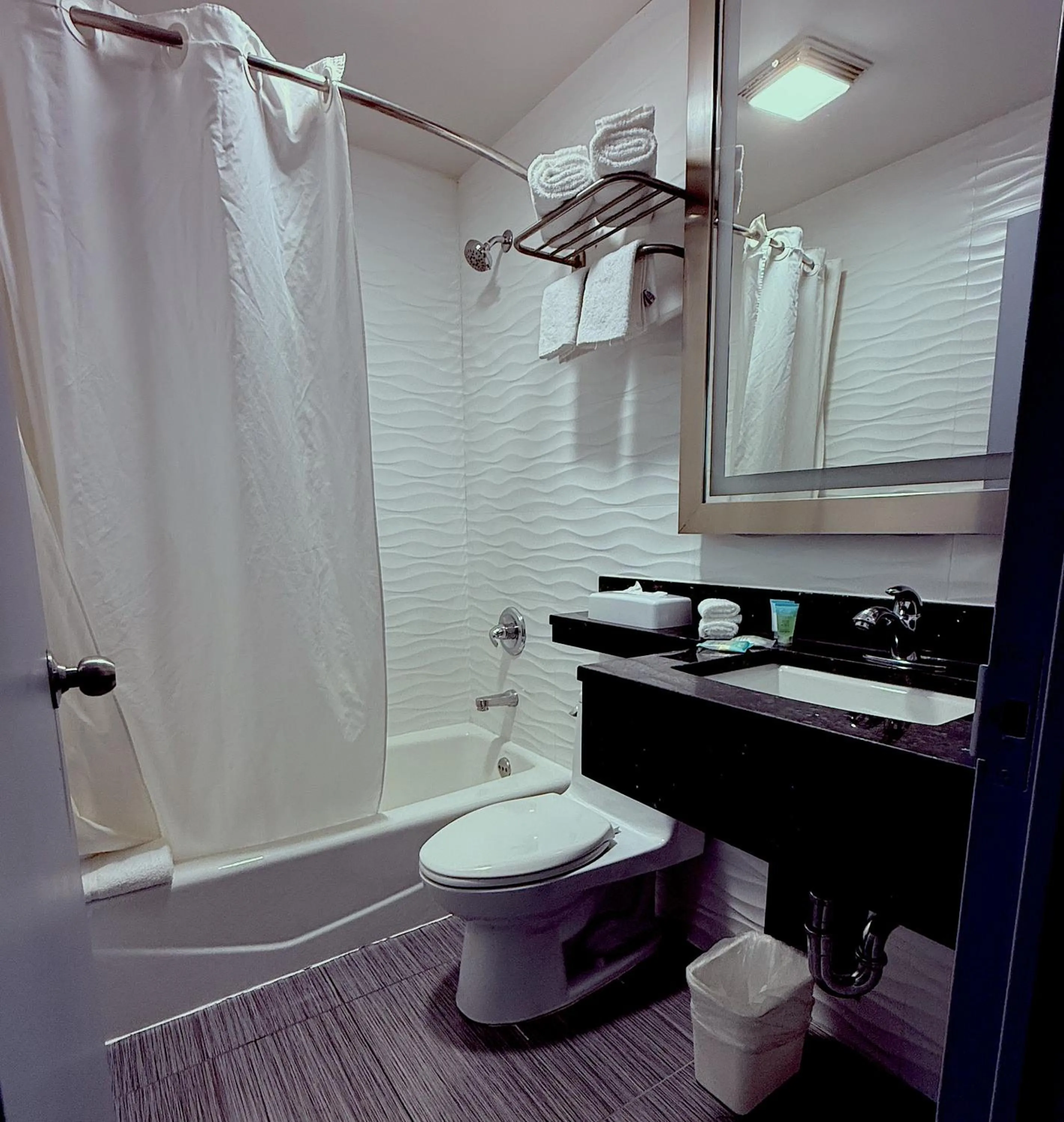 Toilet in Umbrella Hotel Bronx