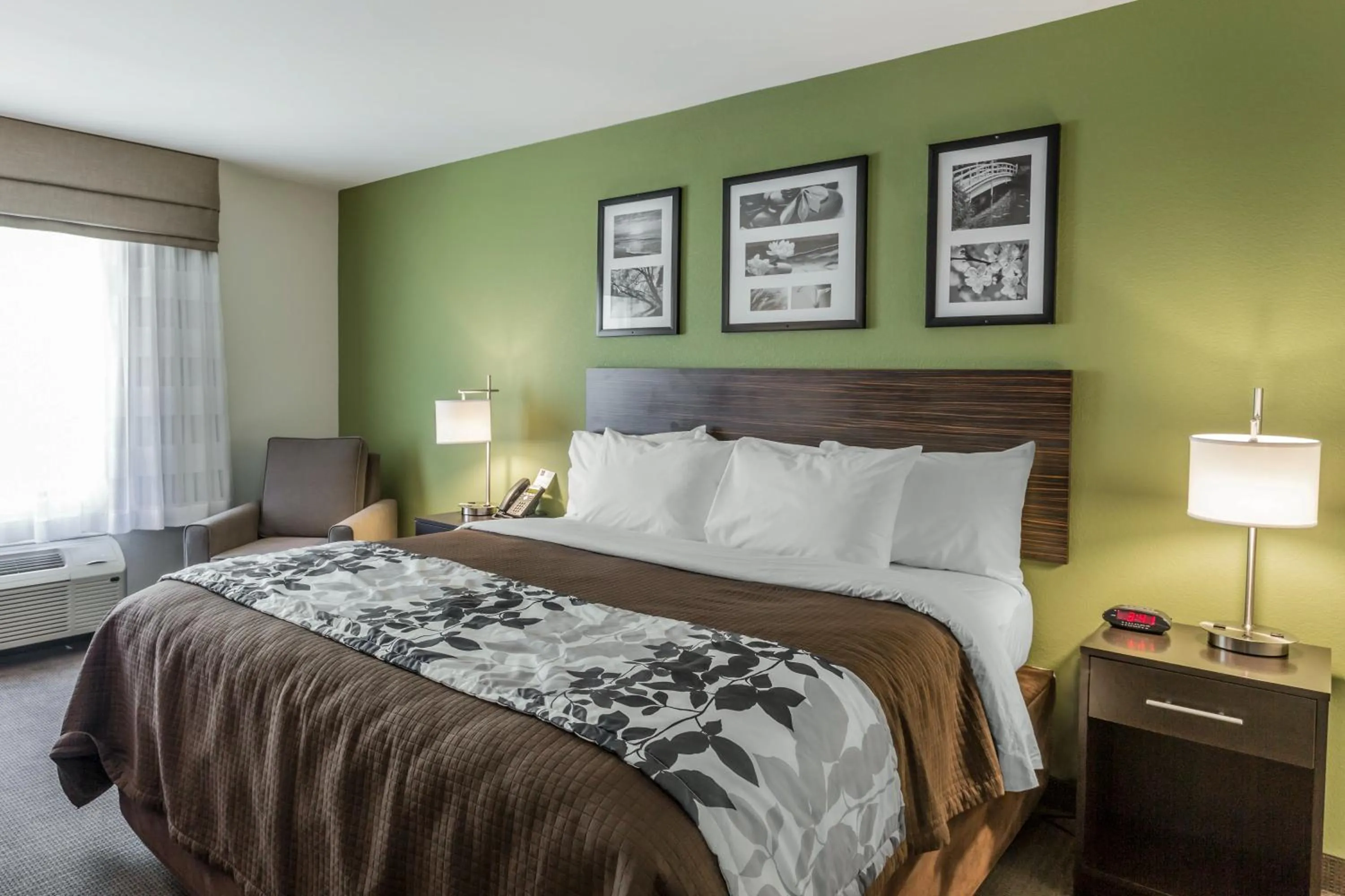 Bedroom, Bed in Sleep Inn & Suites Dayton South