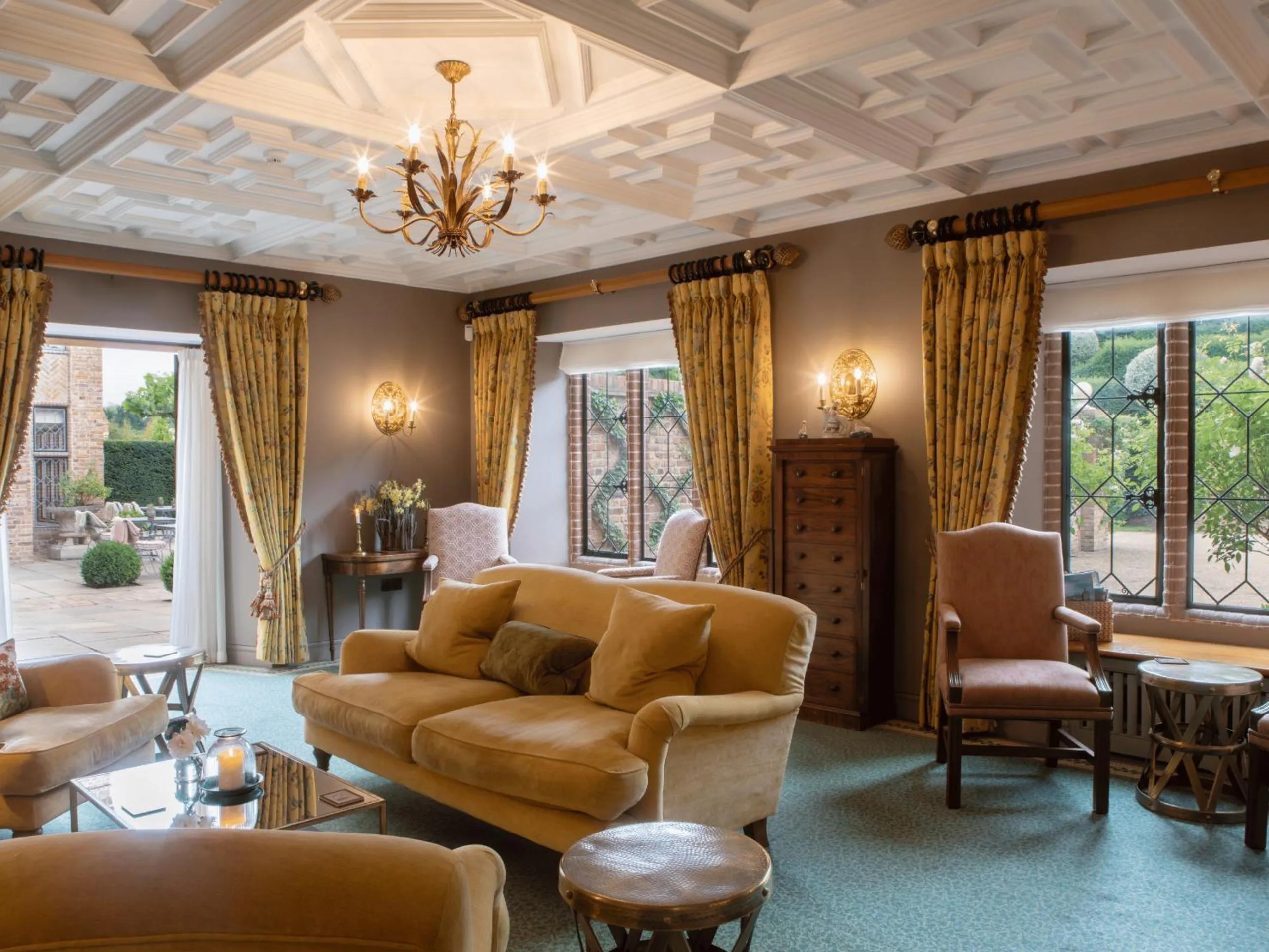 Living room in The Old Hall Ely