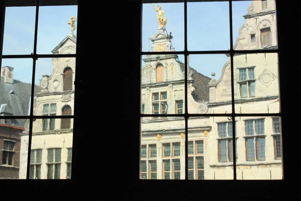 Landmark view in Antwerp City Hostel