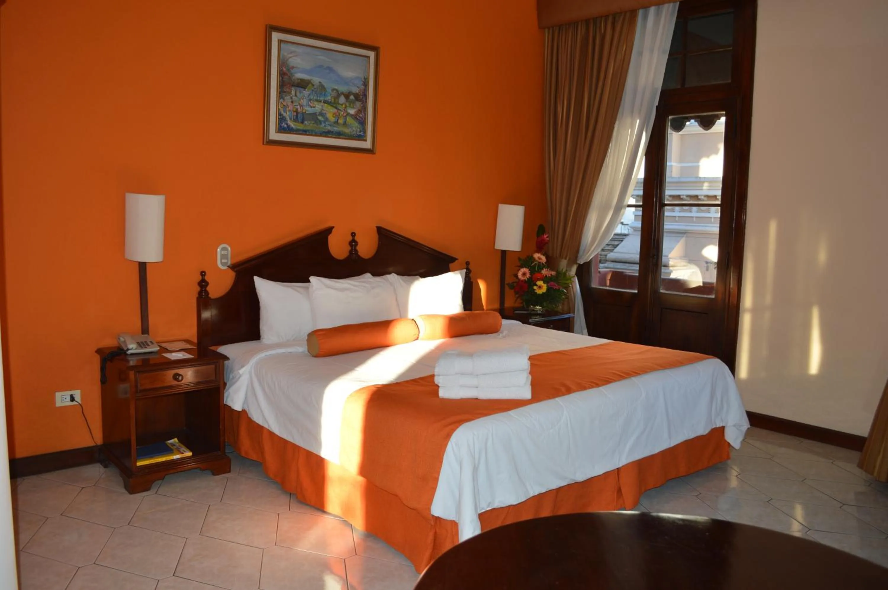 Bed in Hotel Royal Palace