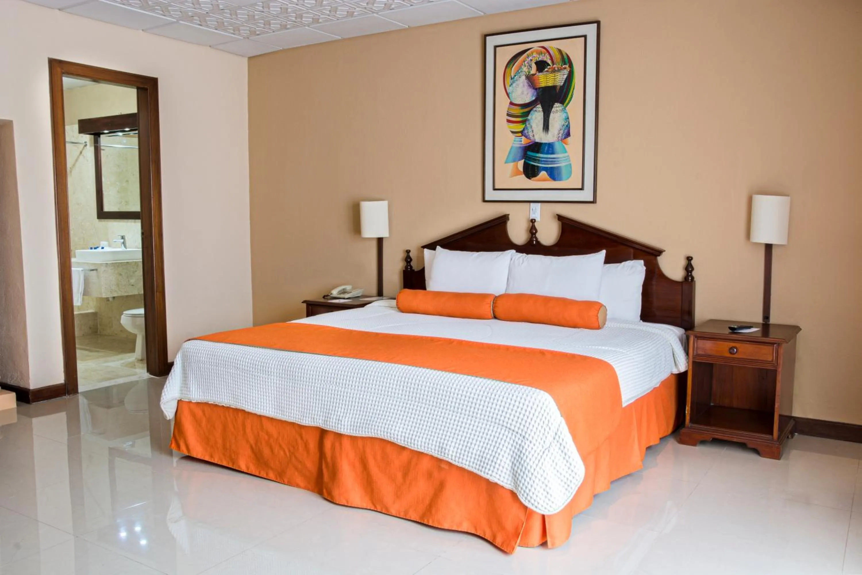 Bed in Hotel Royal Palace