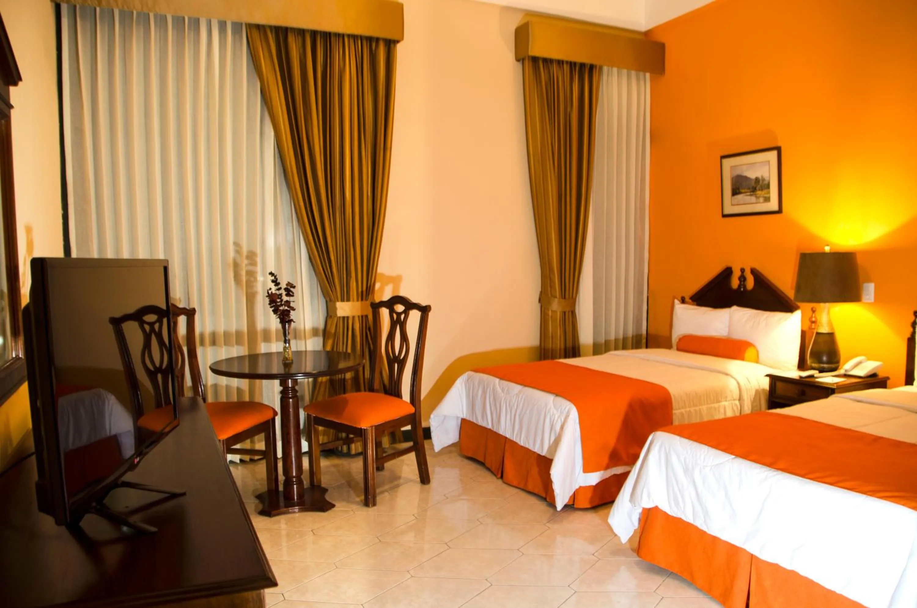 Bed in Hotel Royal Palace